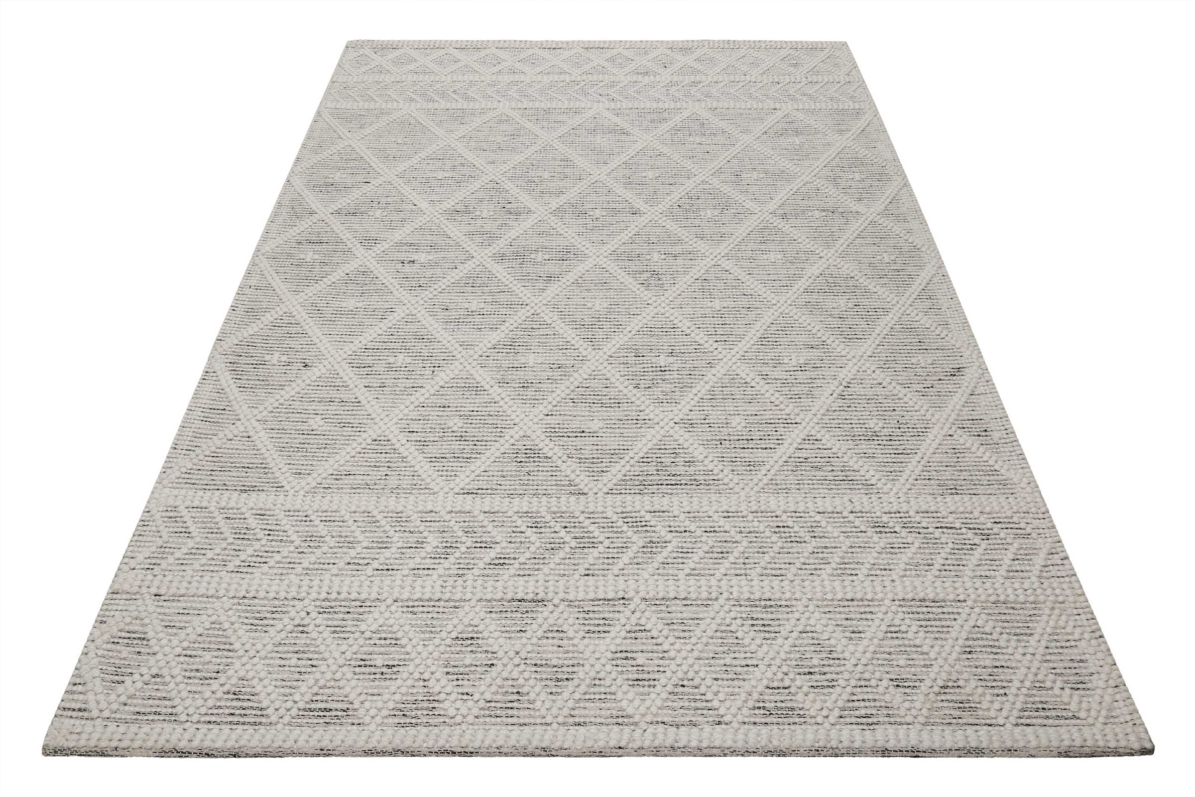Esprit Teppich »Lia« rechteckig 8 mm Höhe Wollteppich, handgewebt, natürlich, modern, geometrisch