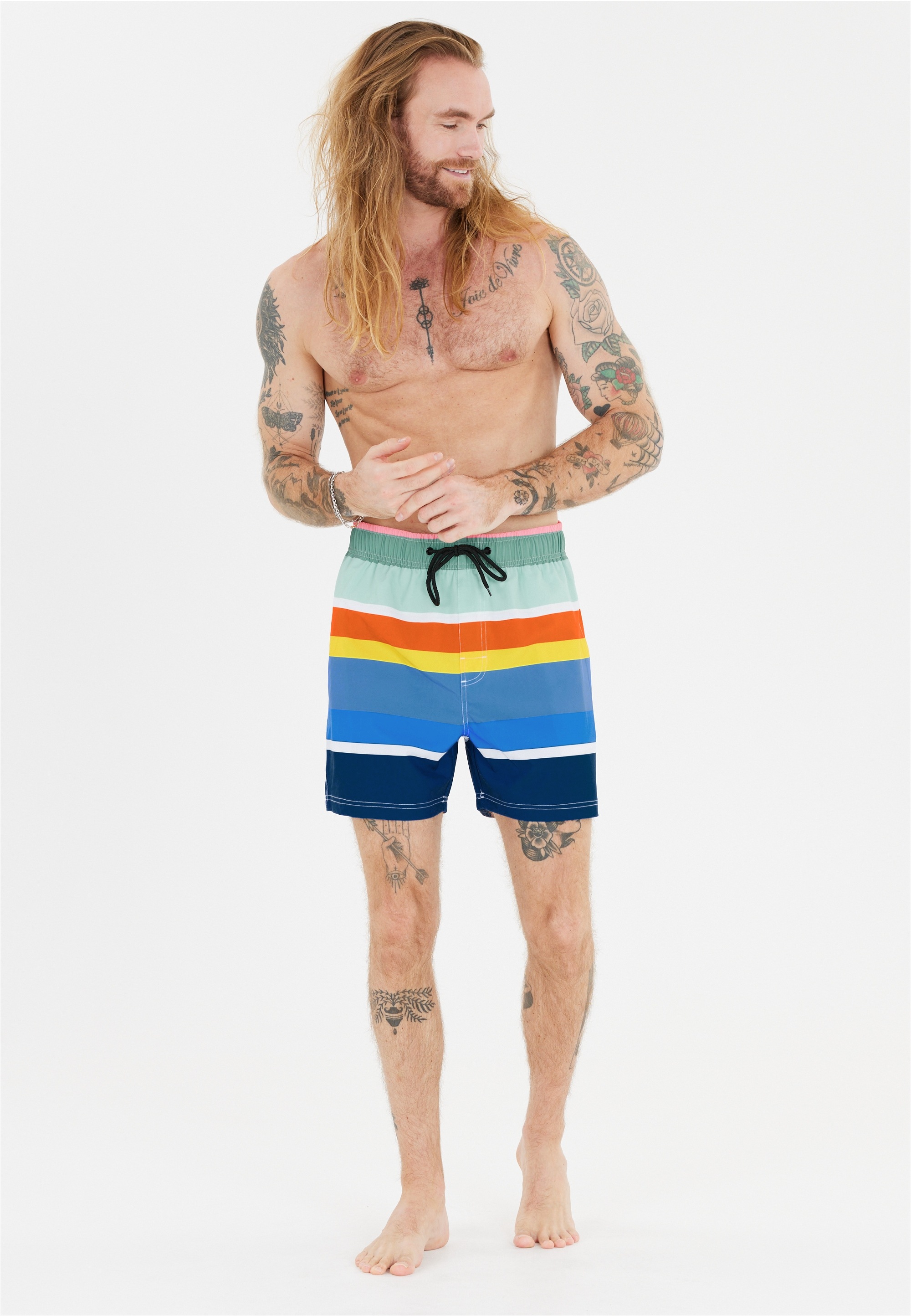 CRUZ Badeshorts »Toby«, (1 St.), im lässigen Print-Design