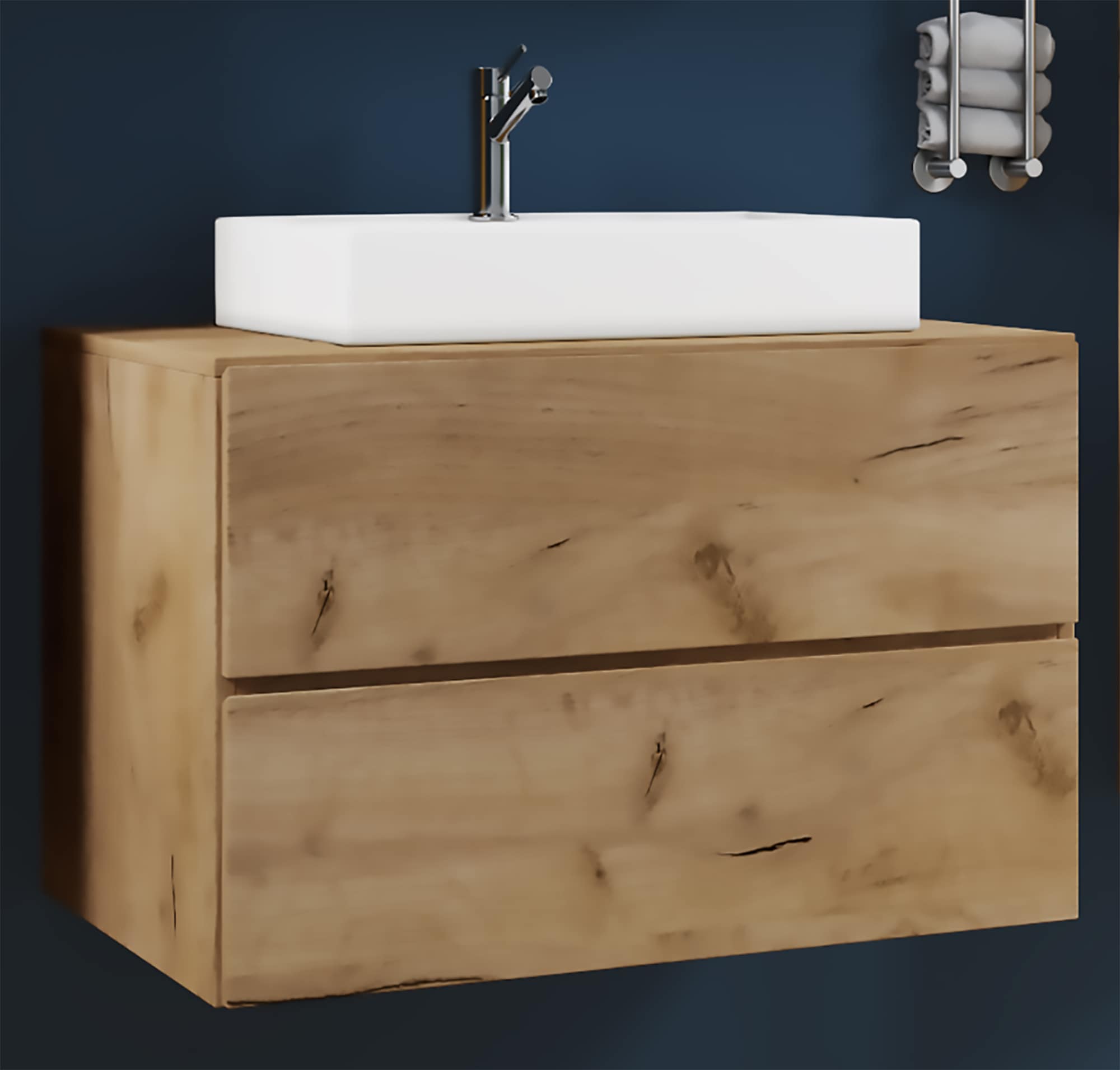 VCM Waschtisch »2-tlg. Waschplatz Waschtisch Lendas S Schublade« 2 Stk. tlg.