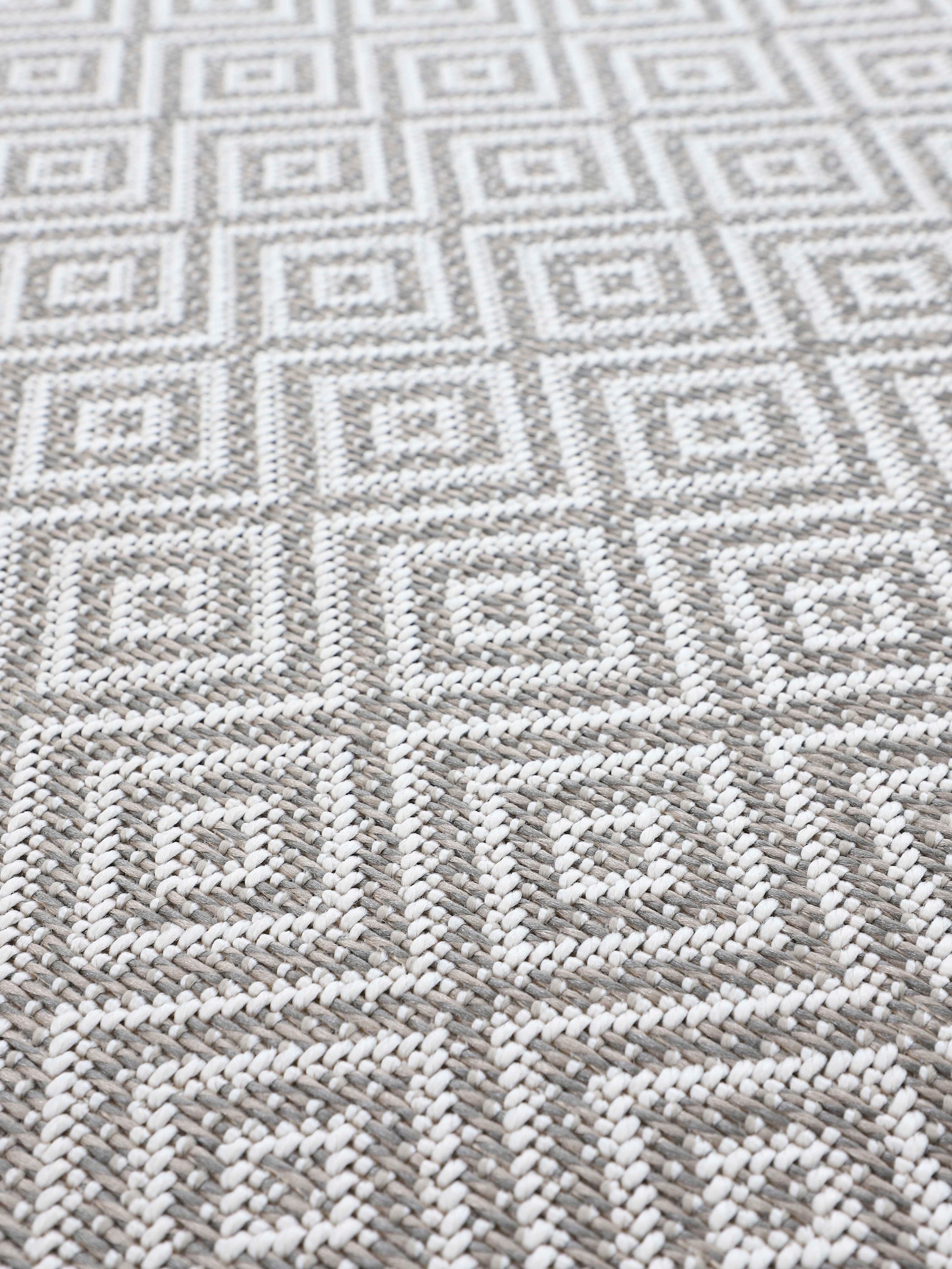carpetfine Teppich »Boho 103«, rechteckig, 4 mm Höhe, robustes Flachgewebe, Sisal Optik, UV-beständig, Außenbereich