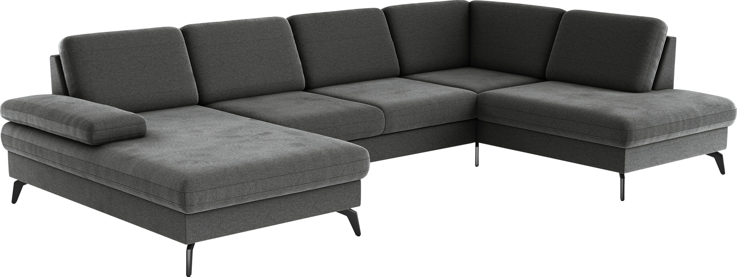 Thumbnail - sit&more Wohnlandschaft "Morris U-Form, inkl. Sitztiefenverstellung" wahlweise mit Armteilverstellung, Bettfunktion & Be...