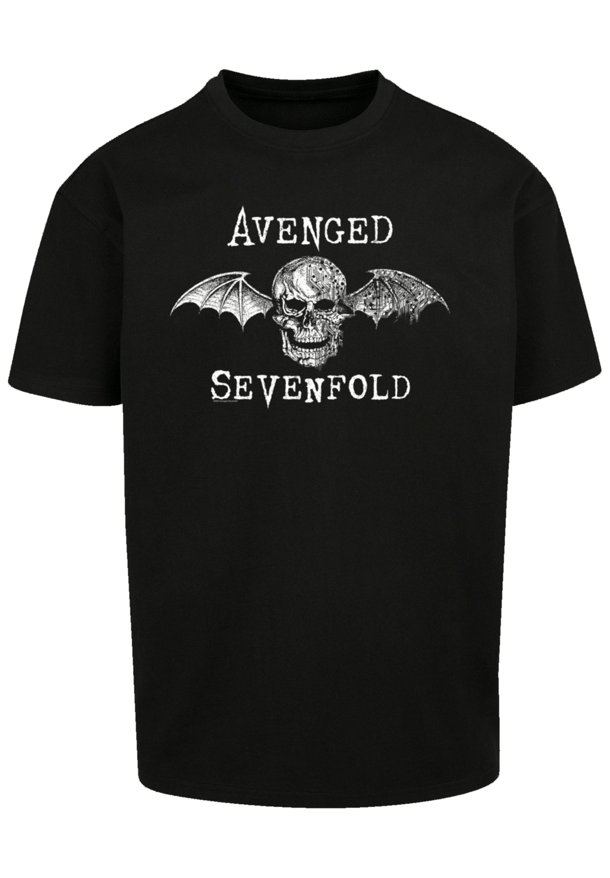 F4NT4STIC T-Shirt »Avenged Sevenfold Rock Metal Band Cyborg Bat«, Premium Qualität, Band, Rock-Musik