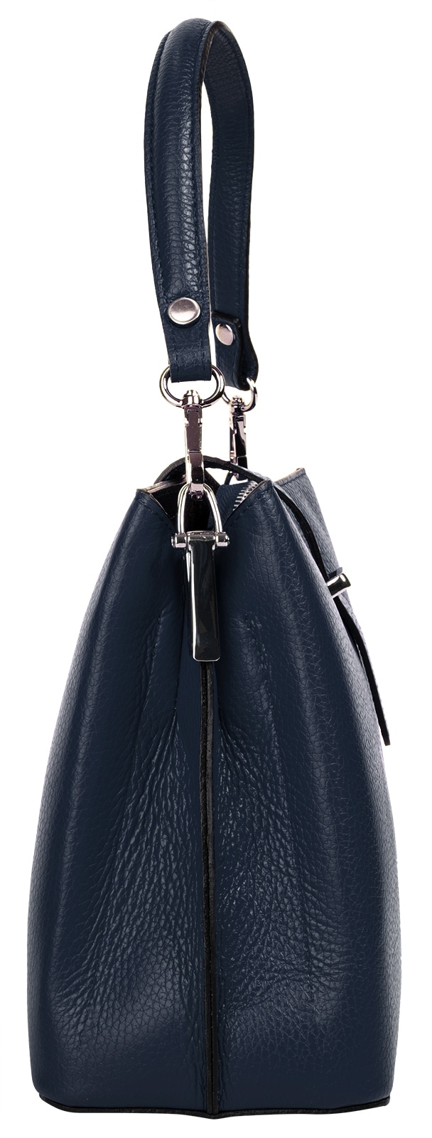 Cluty Henkeltasche, echt Leder, Made in Italy