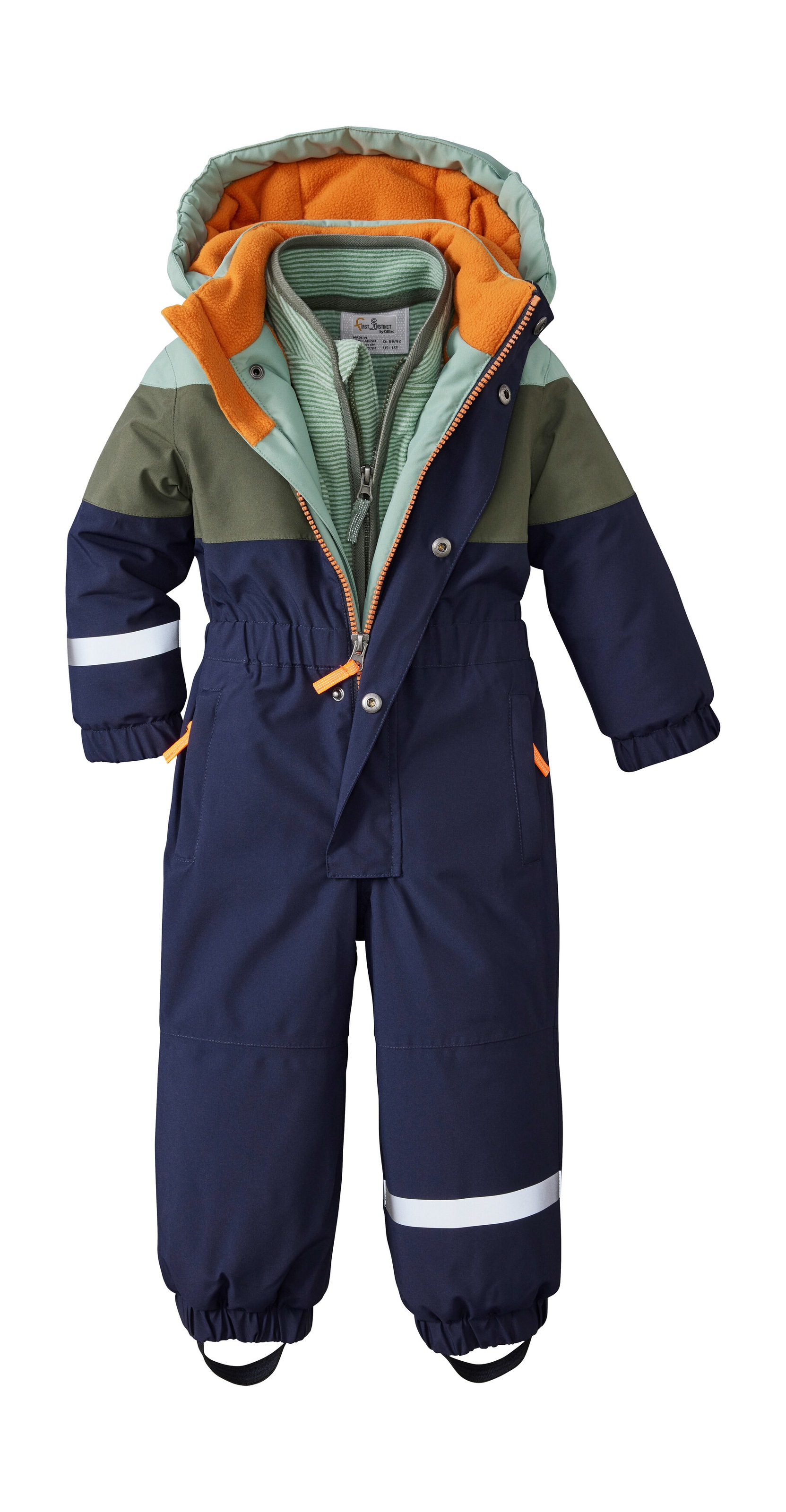 first instinct by killtec Overall »FIOW 54 MNS ONPC«, Wind- und wasserdichter Schneeoverall mit Fleece u. Colourblock Design