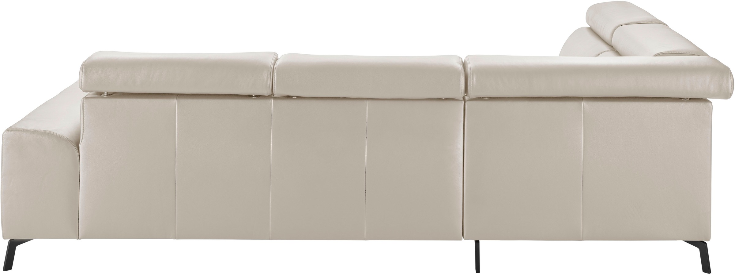3C Candy Ecksofa »Greve modern und bequem, inkl. manueller Kopfteilverstellung, L-Form«, wahlweise mit motorischem Sitzvorzug