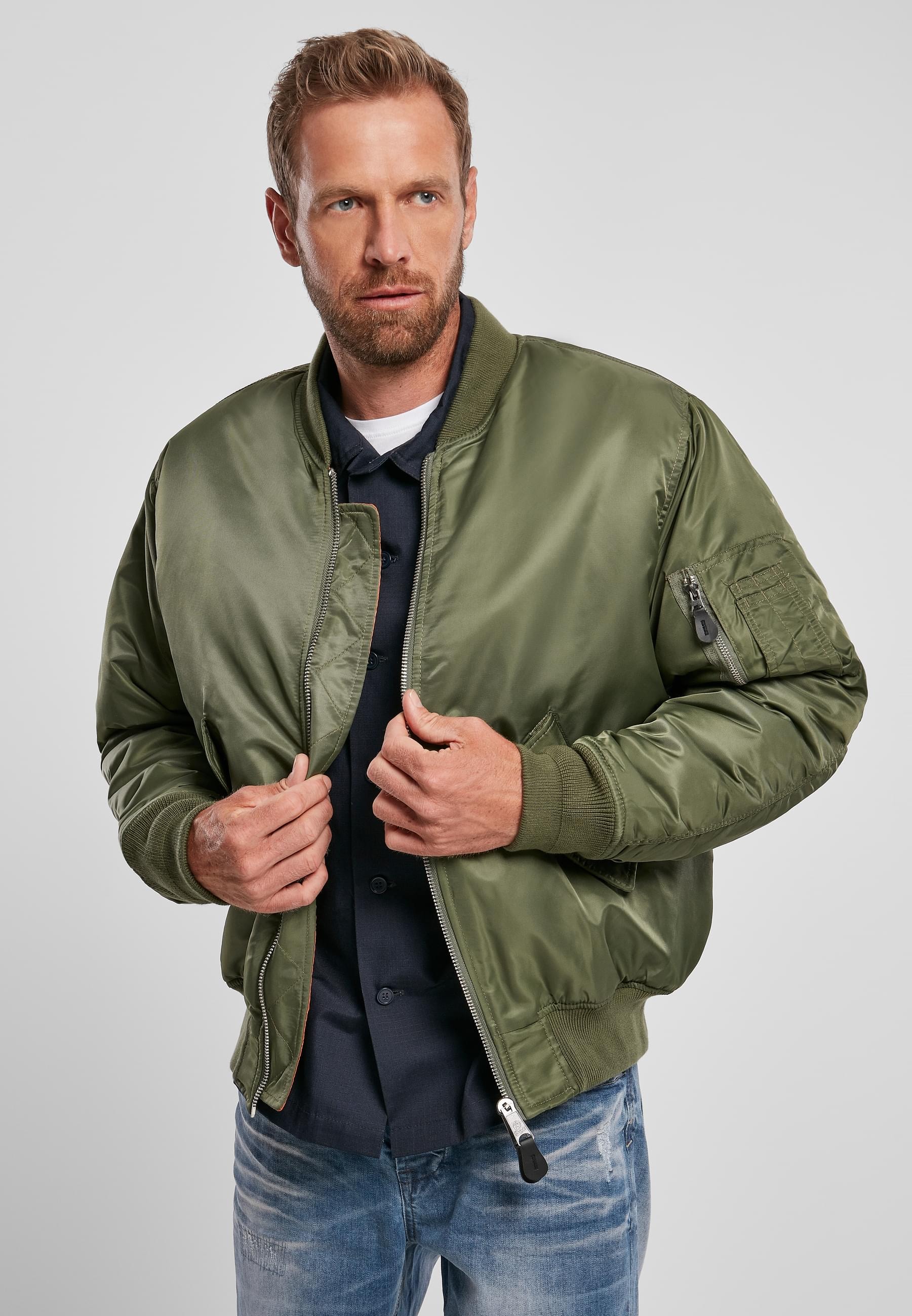 Brandit Anorak »Brandit Herren MA1 Bomber Jacket«, (1 St.), ohne Kapuze