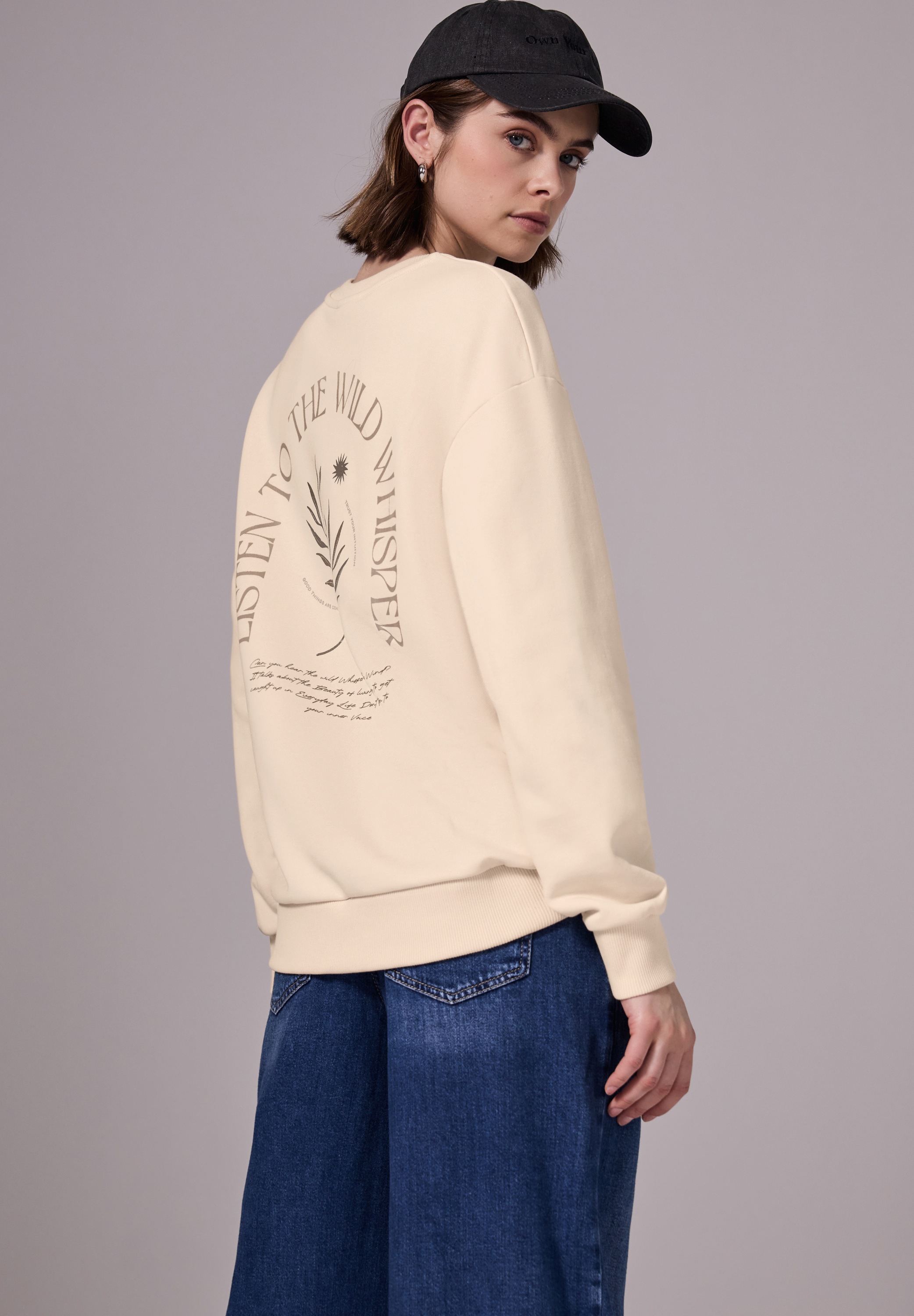 STREET ONE STUDIO Sweatshirt, mit Elastikbund