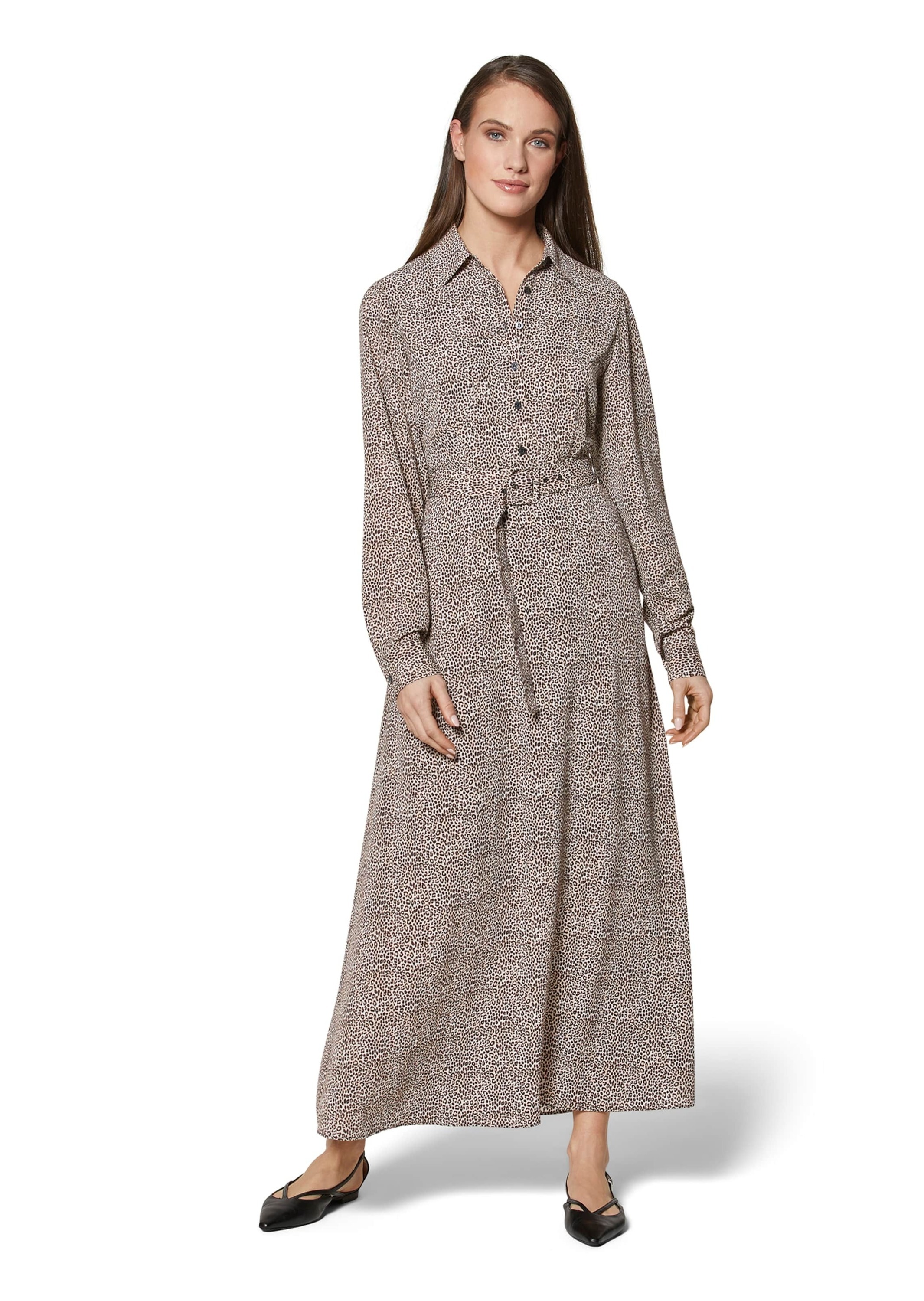 MADELEINE Midikleid »Kleid Langes Hemdblusenkleid mit Unikat-Print«