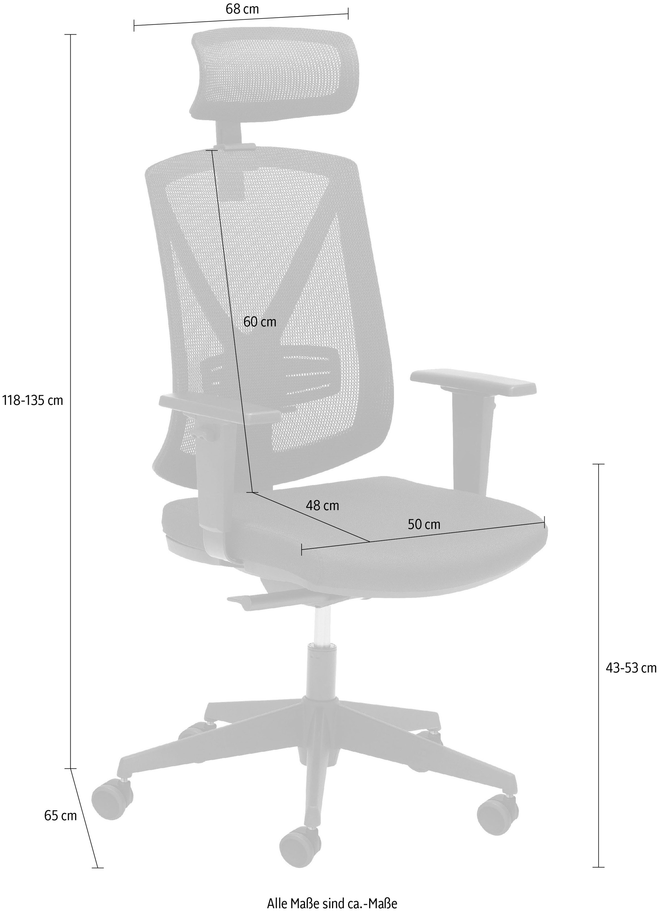 Mayer Sitzmöbel Drehstuhl »2336«, Struktur (100% Polyester)