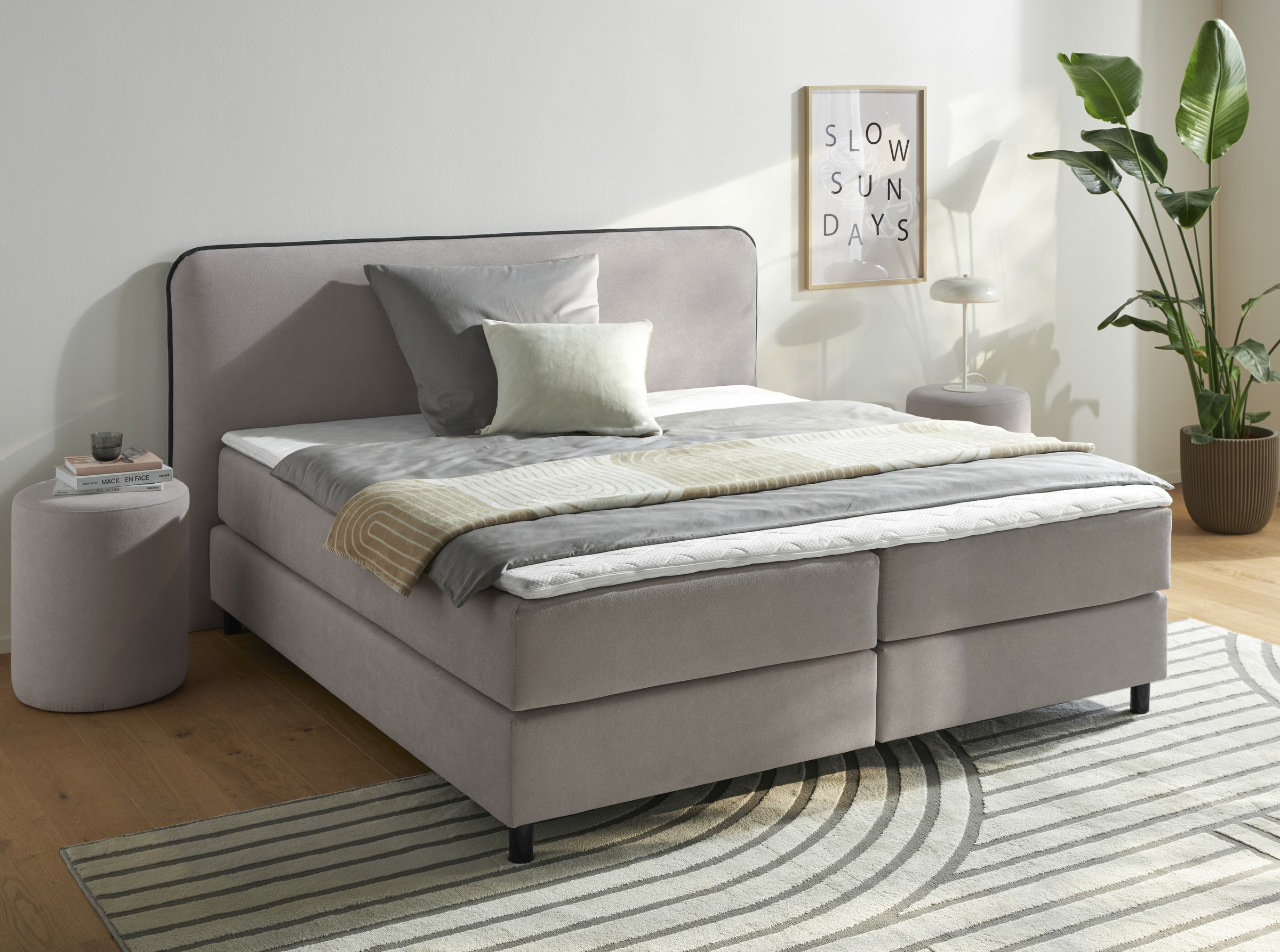 s.Oliver Boxspringbett »Kuhmo in verschiedenen Größen inkl. Topper« wahlweise mit Bonnell- oder TTFK-Matratze in H2, H3 o. H4 erhältlich