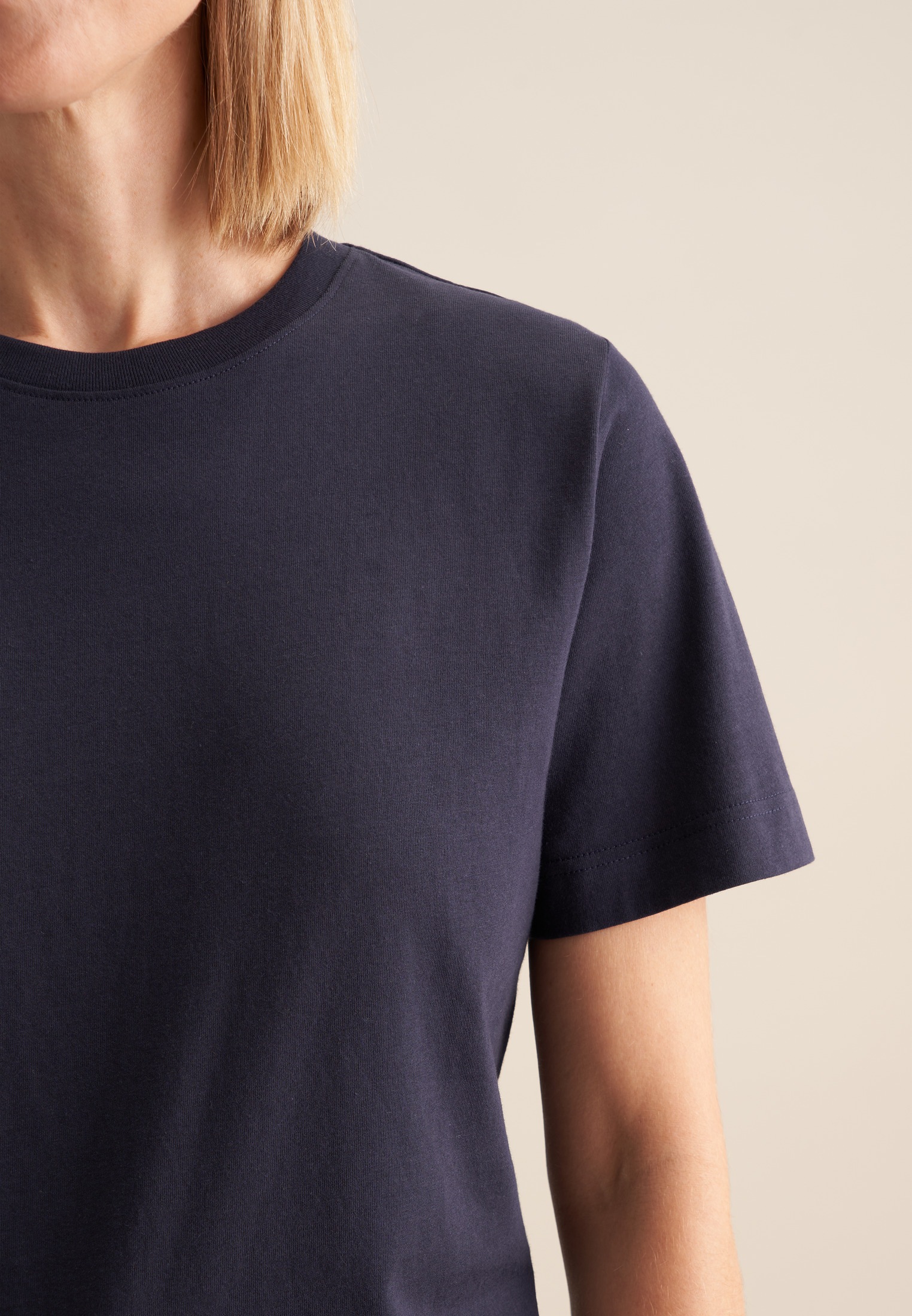 seidensticker T-Shirt »Schwarze Rose«, 1/2 Rundhals Uni