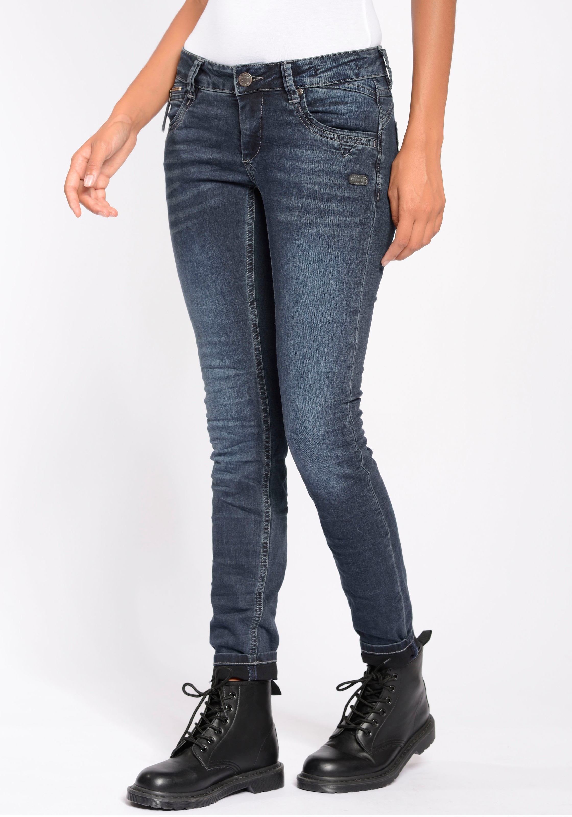 der Coinpocket BAUR | GANG »94Nikita«, Zipper-Detail online Skinny-fit-Jeans mit an kaufen