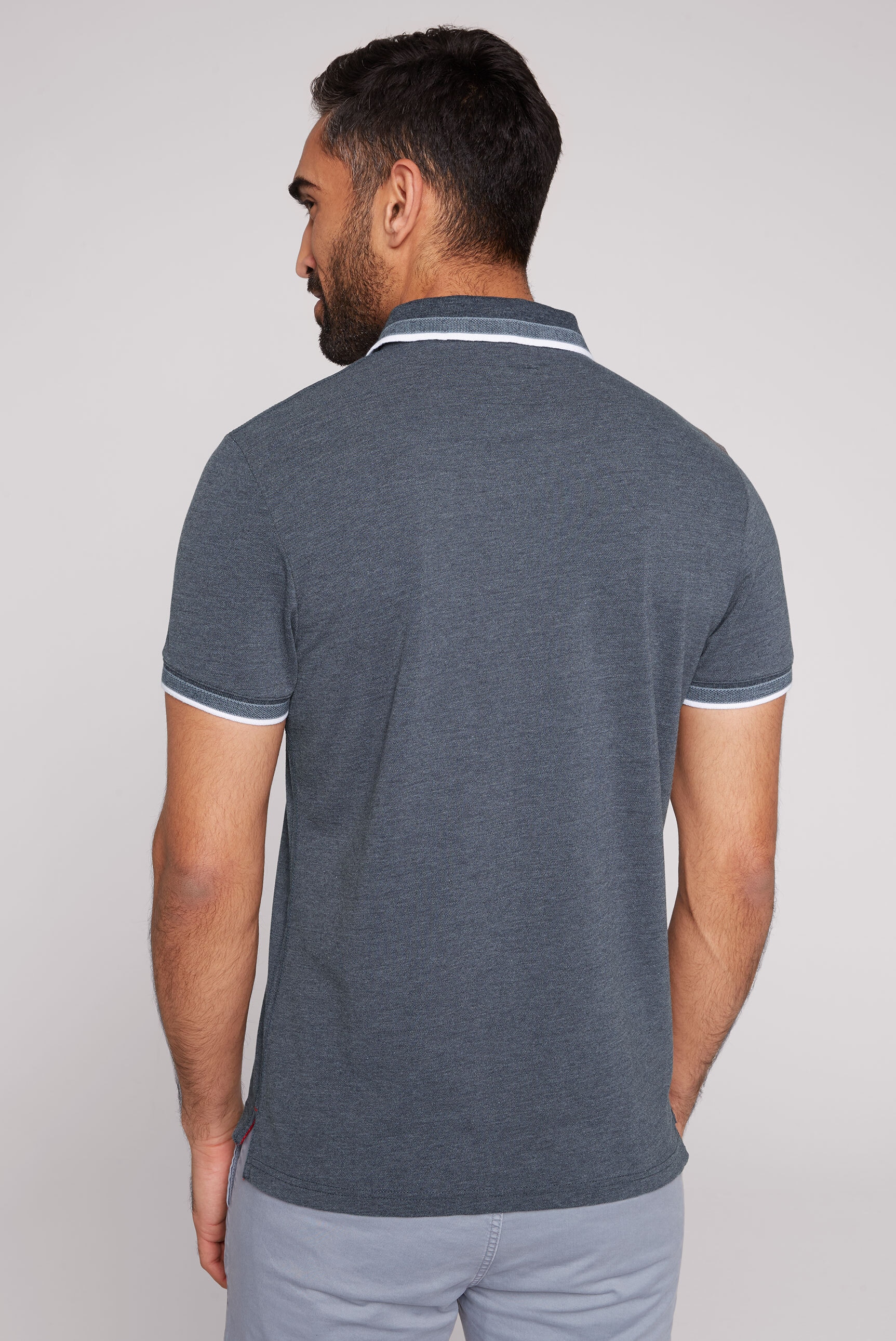 CAMP DAVID Poloshirt, mit Seitenschlitze