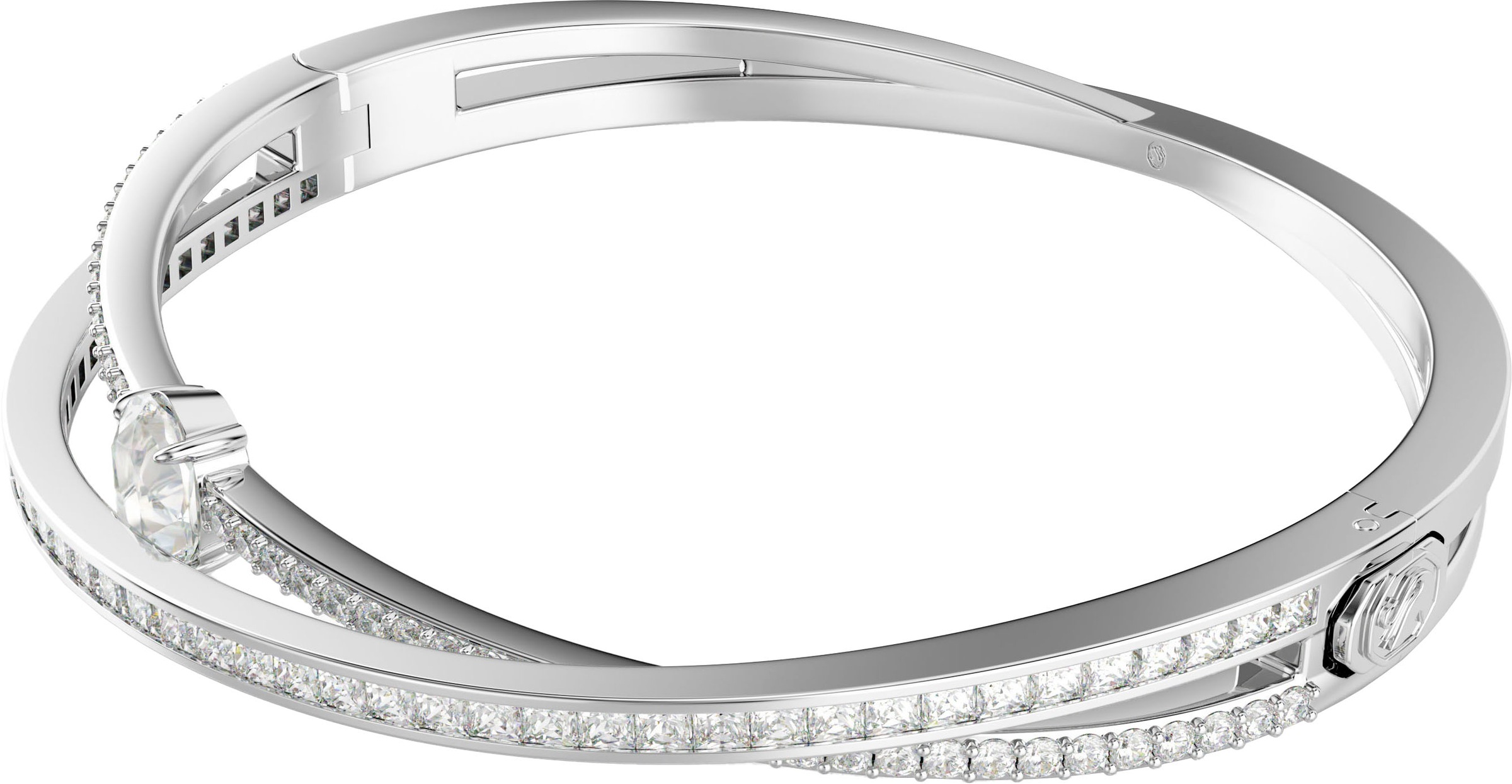 Swarovski Armreif »Schmuck Geschenk Armschmuck Hyperbola, 5691224, 5691225, 5691226«, mit Swarovski® Zirkonia (synth.)