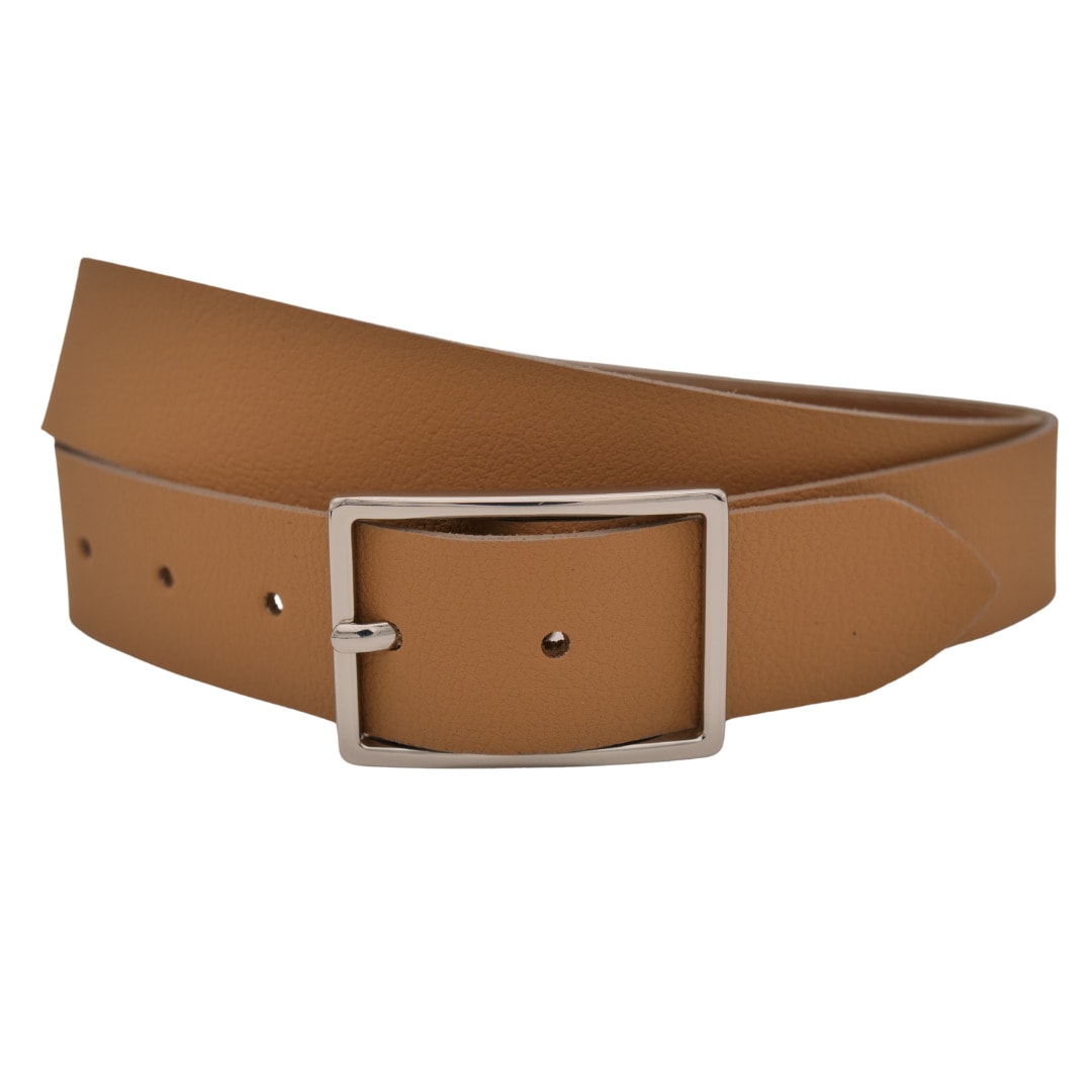 Ledergürtel ANNAMATONI "AnnaMatoni Ledergürtel Lu Ledergürtel Lu", Damen, Gr. TW105 - 120cm Gesamtlänge, beige (beige 130), 100% Leder, Gürtel Ledergürtel