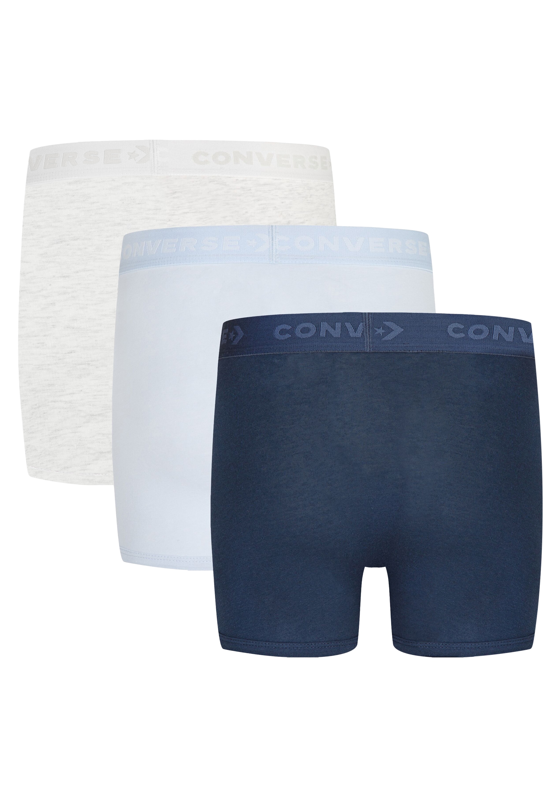 Converse Boxershorts »CHB BOYS CLASSIC 3PK BOXER BRI« 3 Stk. für Kinder und Jugendliche, mit Elasthan-Anteil, sportlicher Stil
