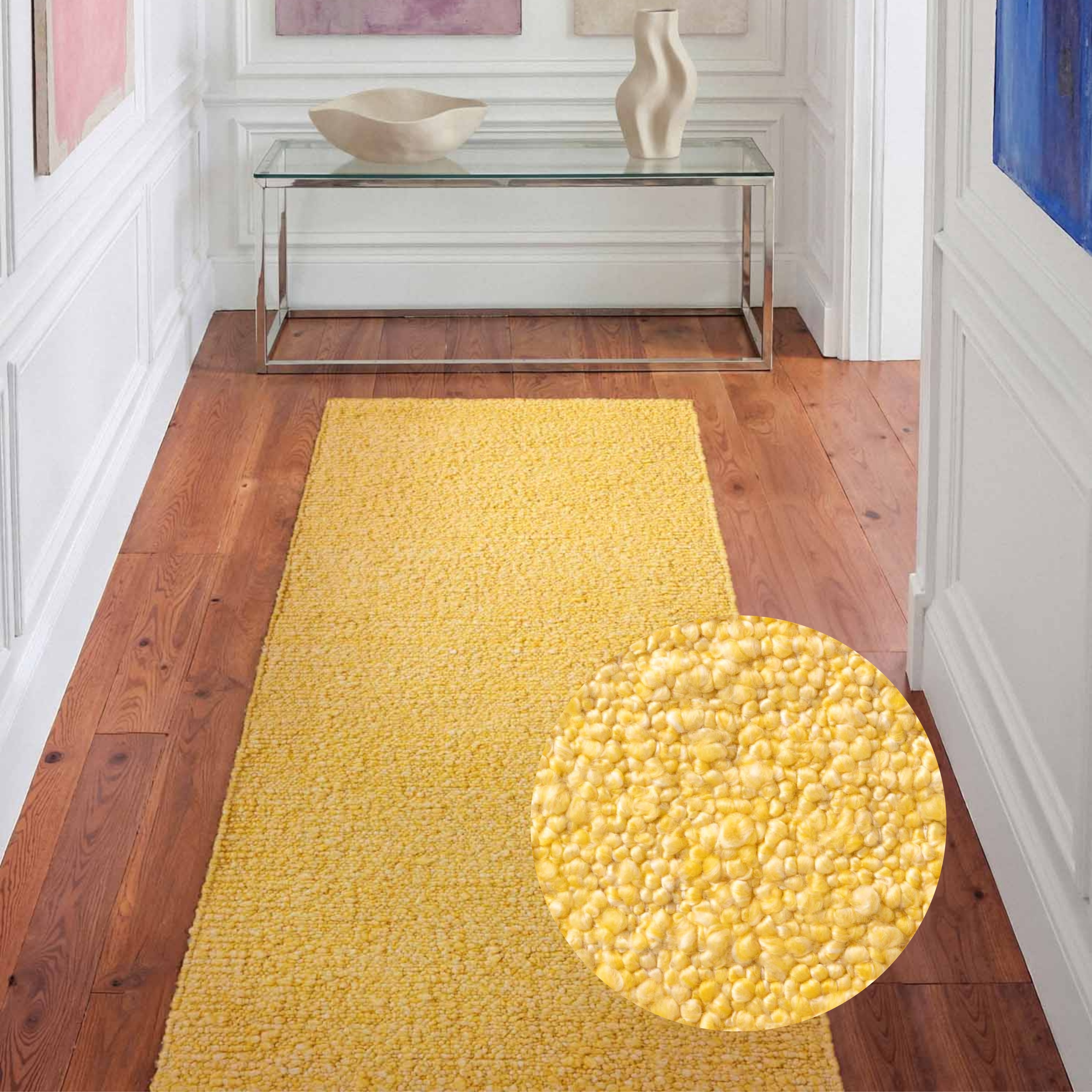 Ted Baker Teppich "Soft Bouclé Portobello, auch als Läufer" rechteckig 10 mm Höhe Woll-Optik, Bouclé Meliert, Wohnzimmer, Esszimmer, Schlafzimmer, Flur
