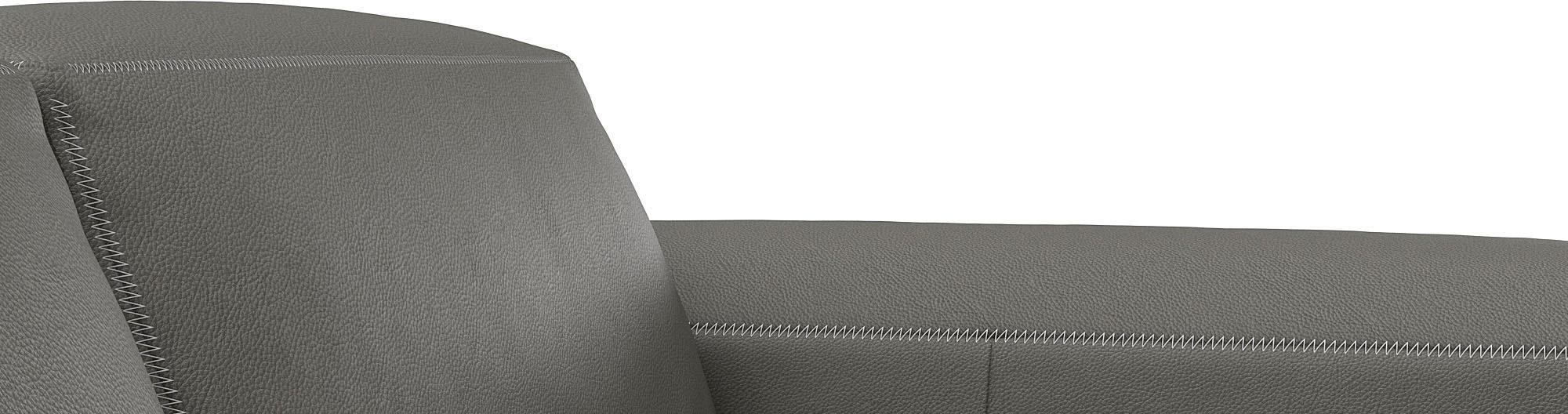 FLEXLUX Ecksofa »Lucera Chaislongue rechts oder links, L-Form, bequem«, modern & anschmiegsam, Kaltschaum, Stahl-Wellenunterfederung