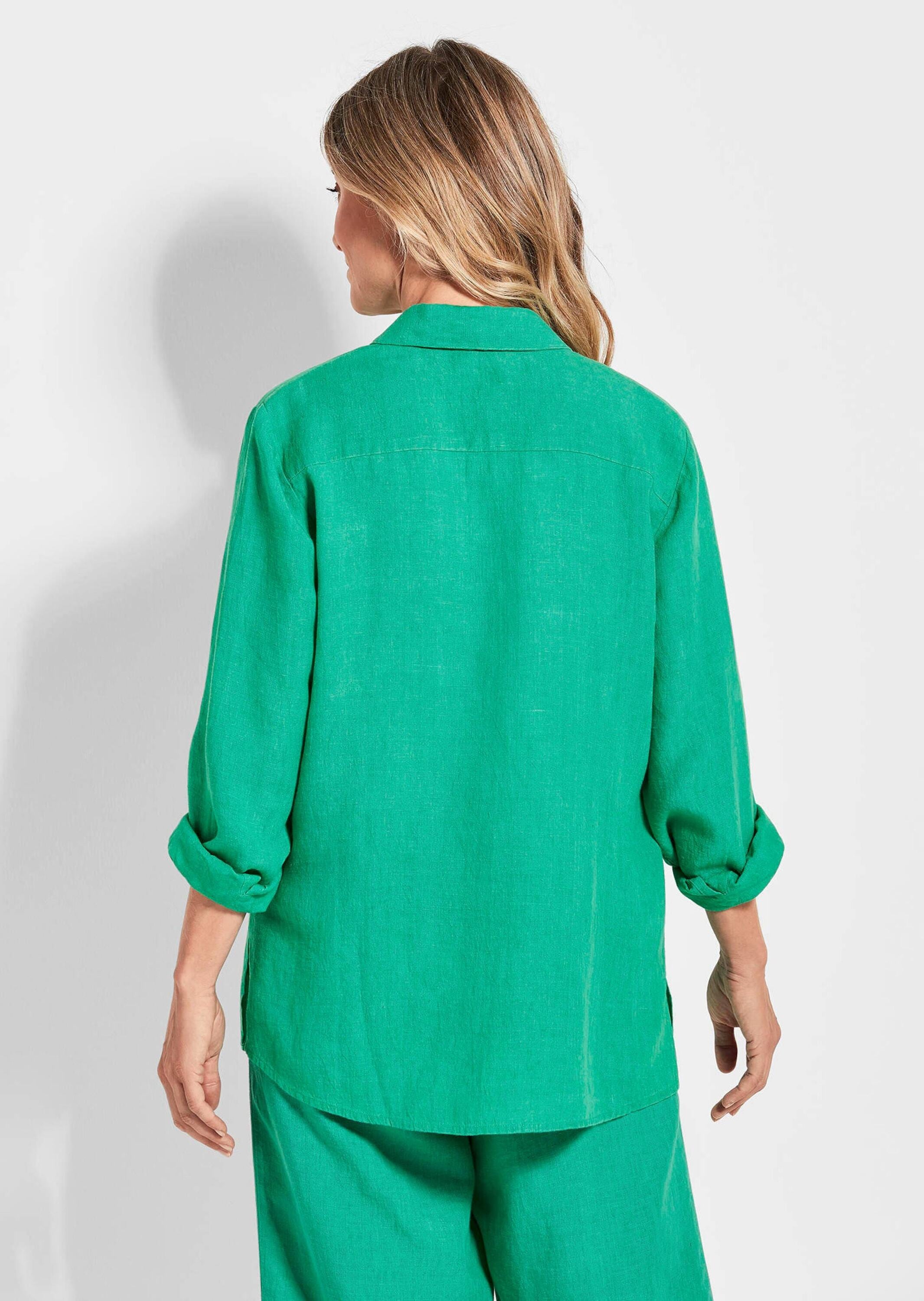 GOLDNER Langarmbluse »Leinenbluse Leinenbluse«