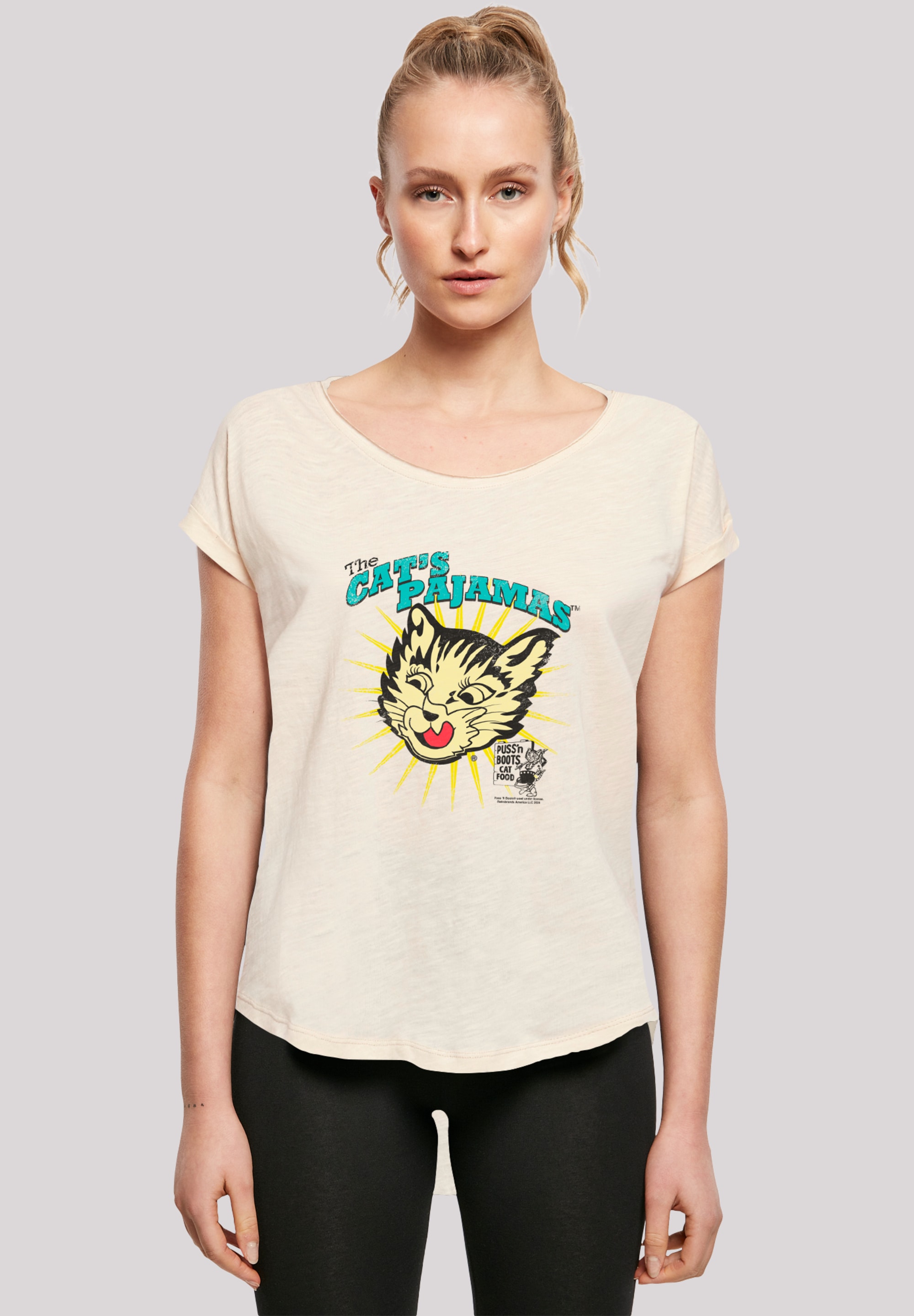 F4NT4STIC T-Shirt "Puss N Boots The Cats Pajamas Vintage Art", Premium Qual günstig online kaufen