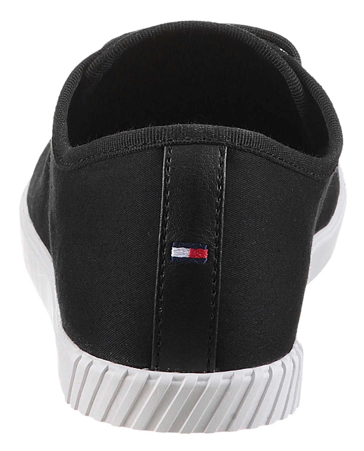Tommy Hilfiger Sneaker »CANVAS LACE UP SNEAKER«, Freizeitschuh, Halbschuh, Schnürschuh mit gestickter Logoflagge