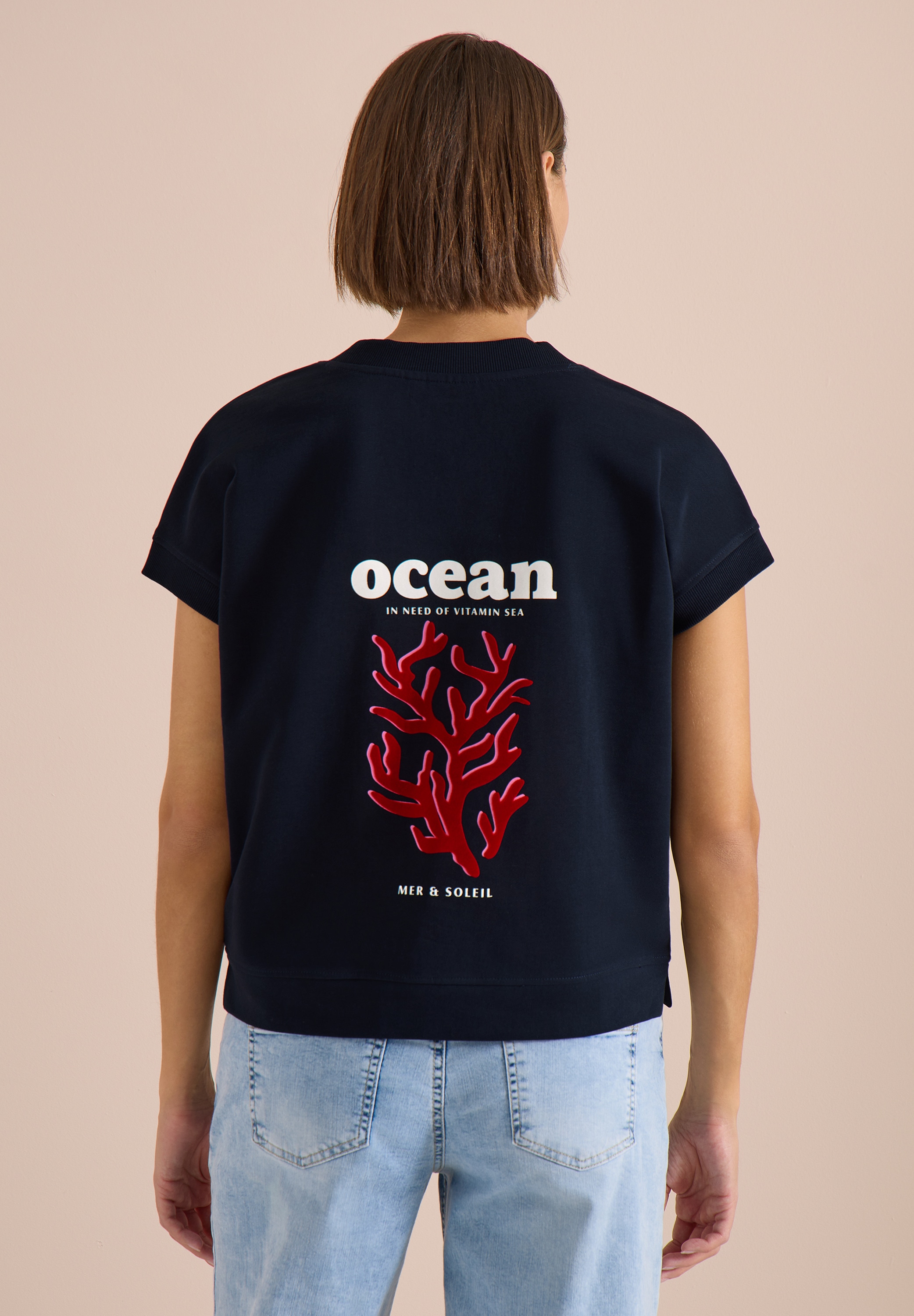 Cecil Sweatshirt , mit V-Ausschnitt
