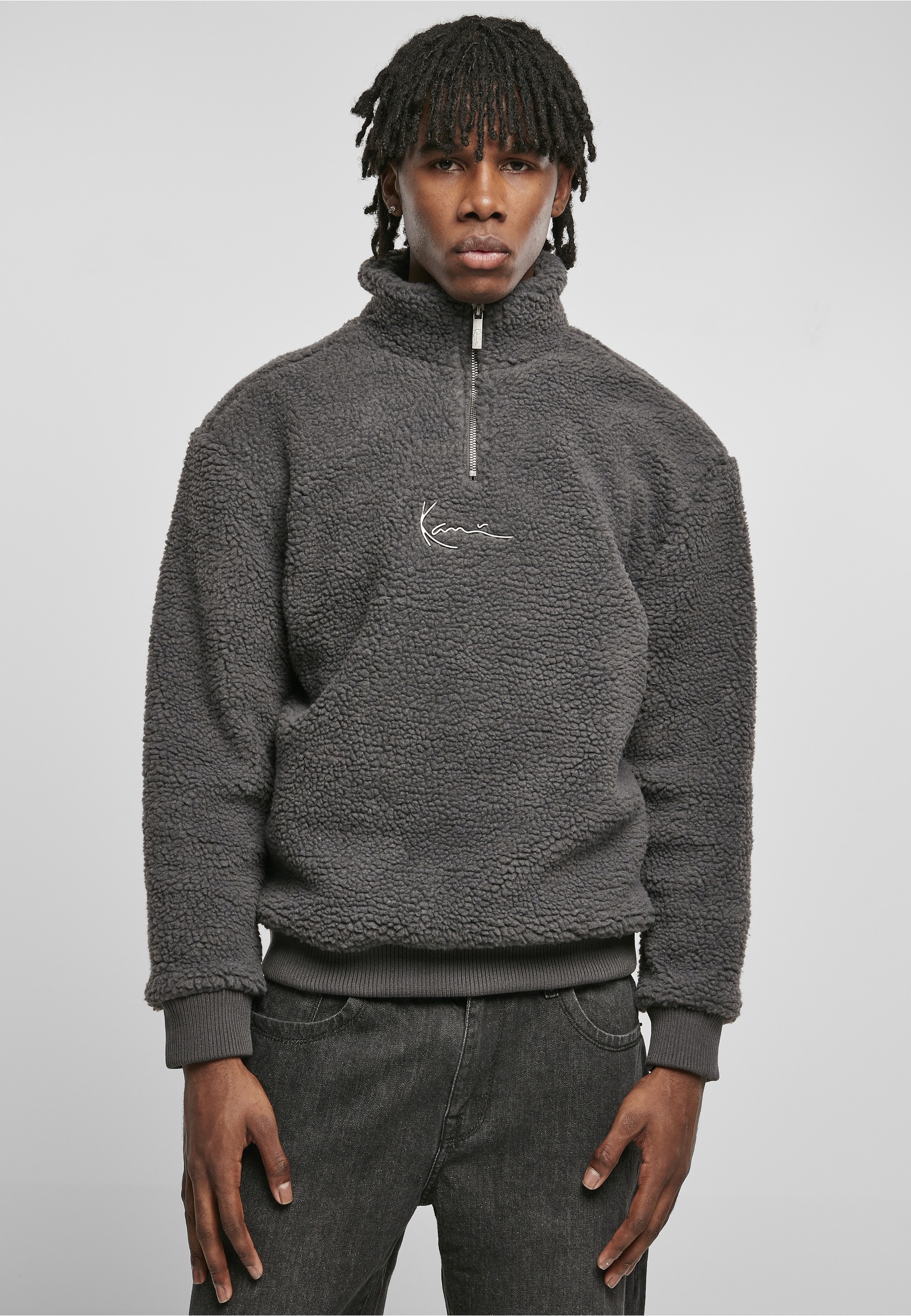 Karl Kani Kapuzensweatshirt »Karl Kani Herren KM223-058-1 Metal Signature Teddy Troyer«, 1 Stk.
