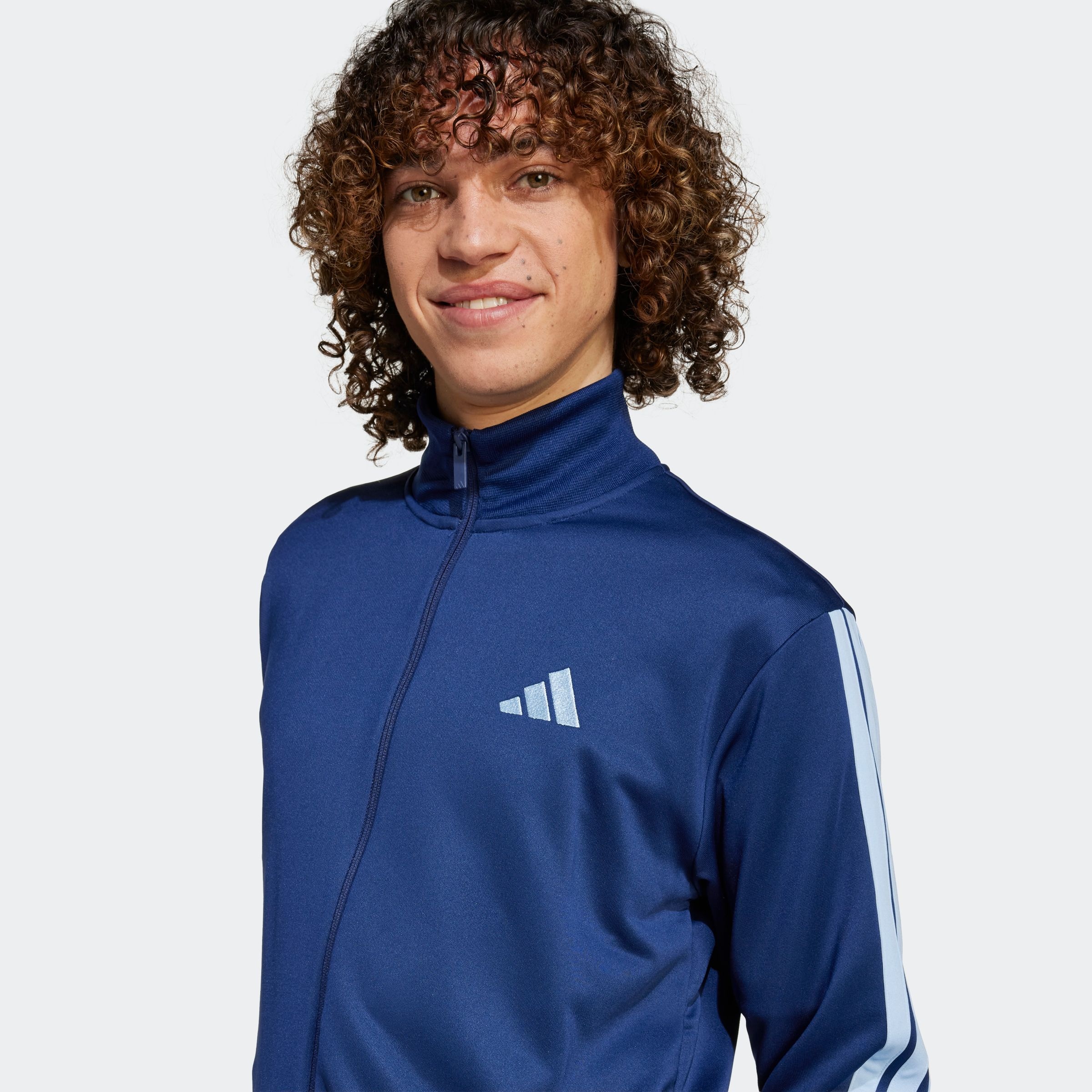 adidas Sportswear Trainingsanzug »M 3S FT TT TS«, (2 tlg.), drei Streifen Tracksuit aus weichem French-Terry-Material