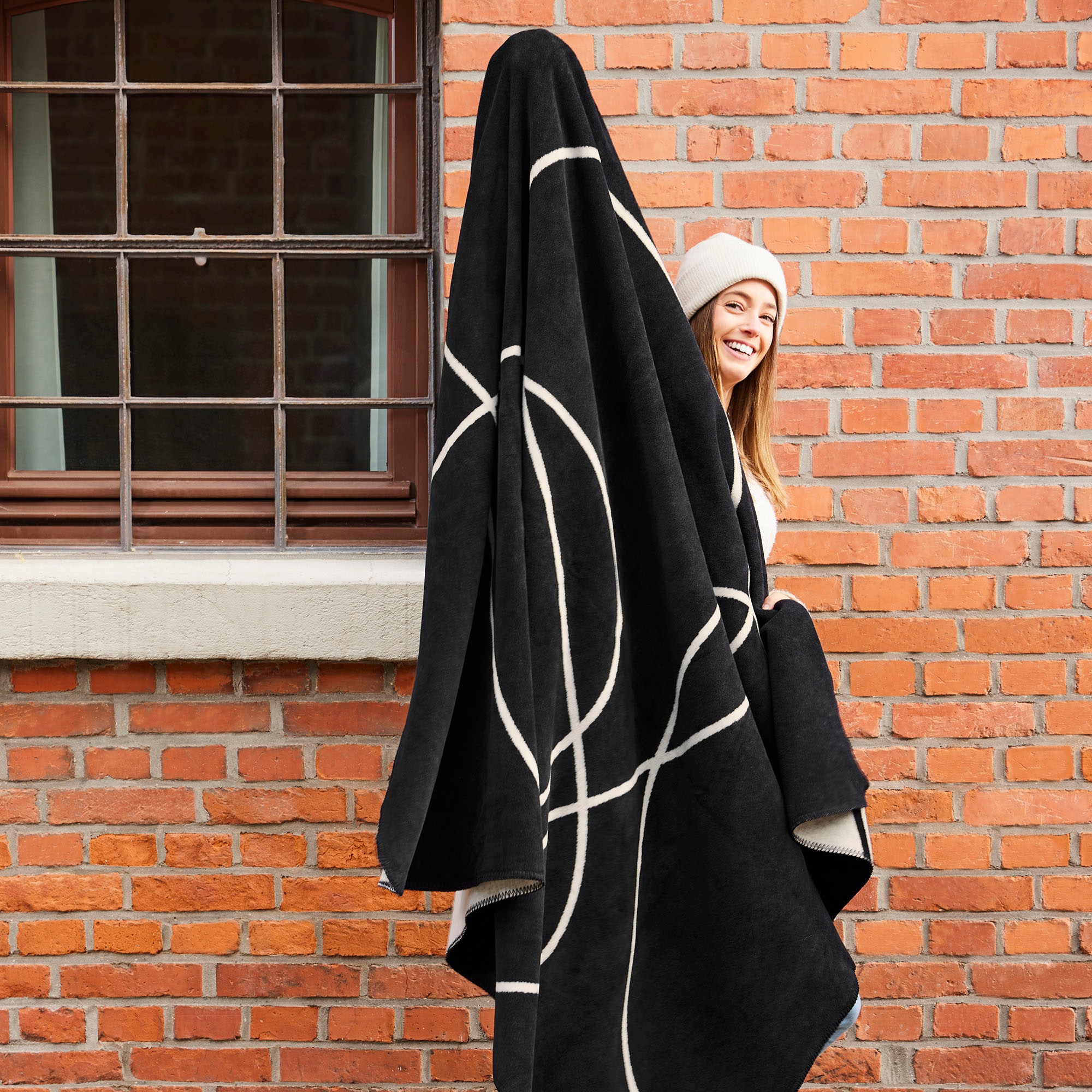 IBENA Wohndecke »Jacquard One trendigen Nanaimo«, im Line Rechnung BAUR Design | Decke auf
