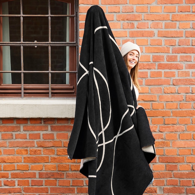 IBENA Wohndecke »Jacquard Decke Nanaimo«, im trendigen One Line Design auf  Rechnung | BAUR