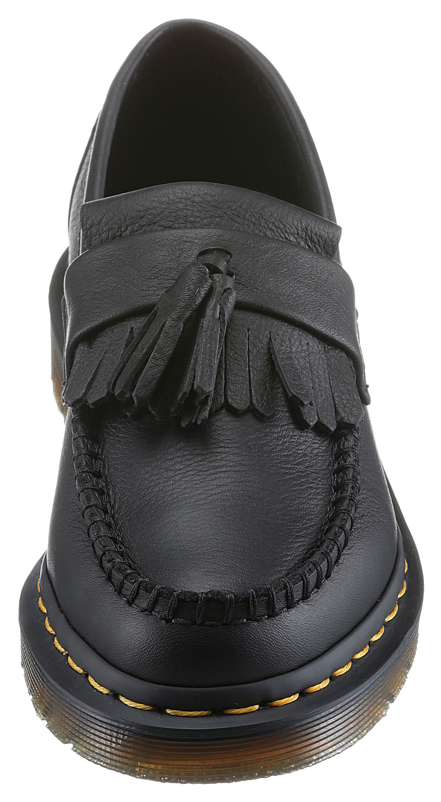 Thumbnail - DR. MARTENS Mokassin "Black Virginia Adrian" Chunky Slipper, Schlupfschuh mit modischer Tassel - schmale Form