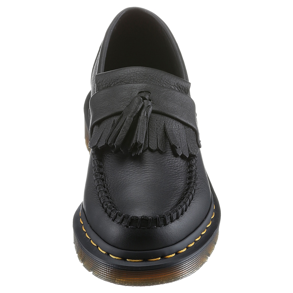 DR. MARTENS Mokassin »Black Virginia Adrian«, Chunky Slipper, Schlupfschuh mit modischer Tassel