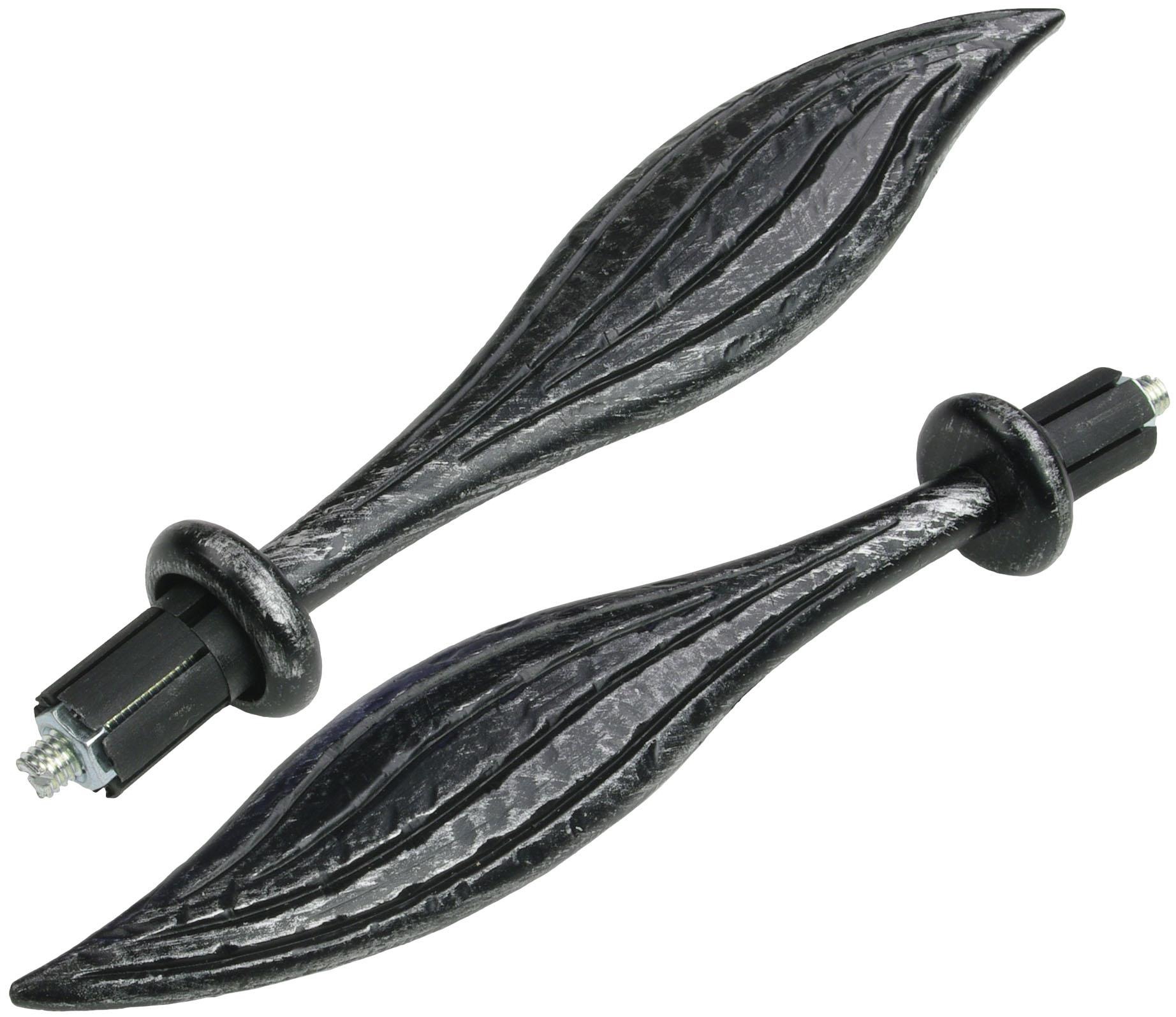Liedeco Gardinenstange "Esp Blatt" Ø 16 mm 2 läufig-läufig Fixmaß günstig online kaufen