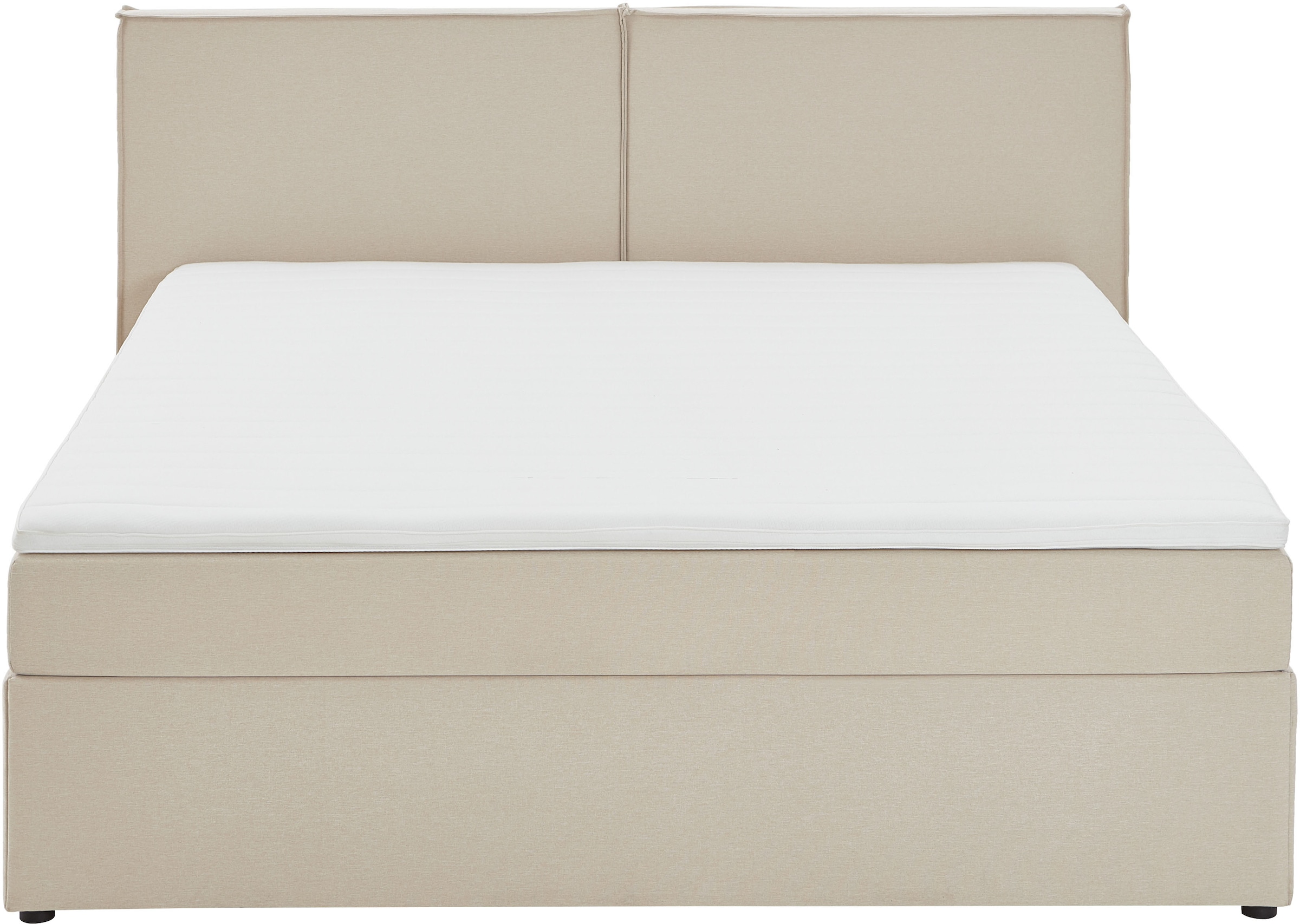 ATLANTIC home collection Boxbett »NIKITA«, bodentiefes Bett, wahlweise mit Matratze und Topper