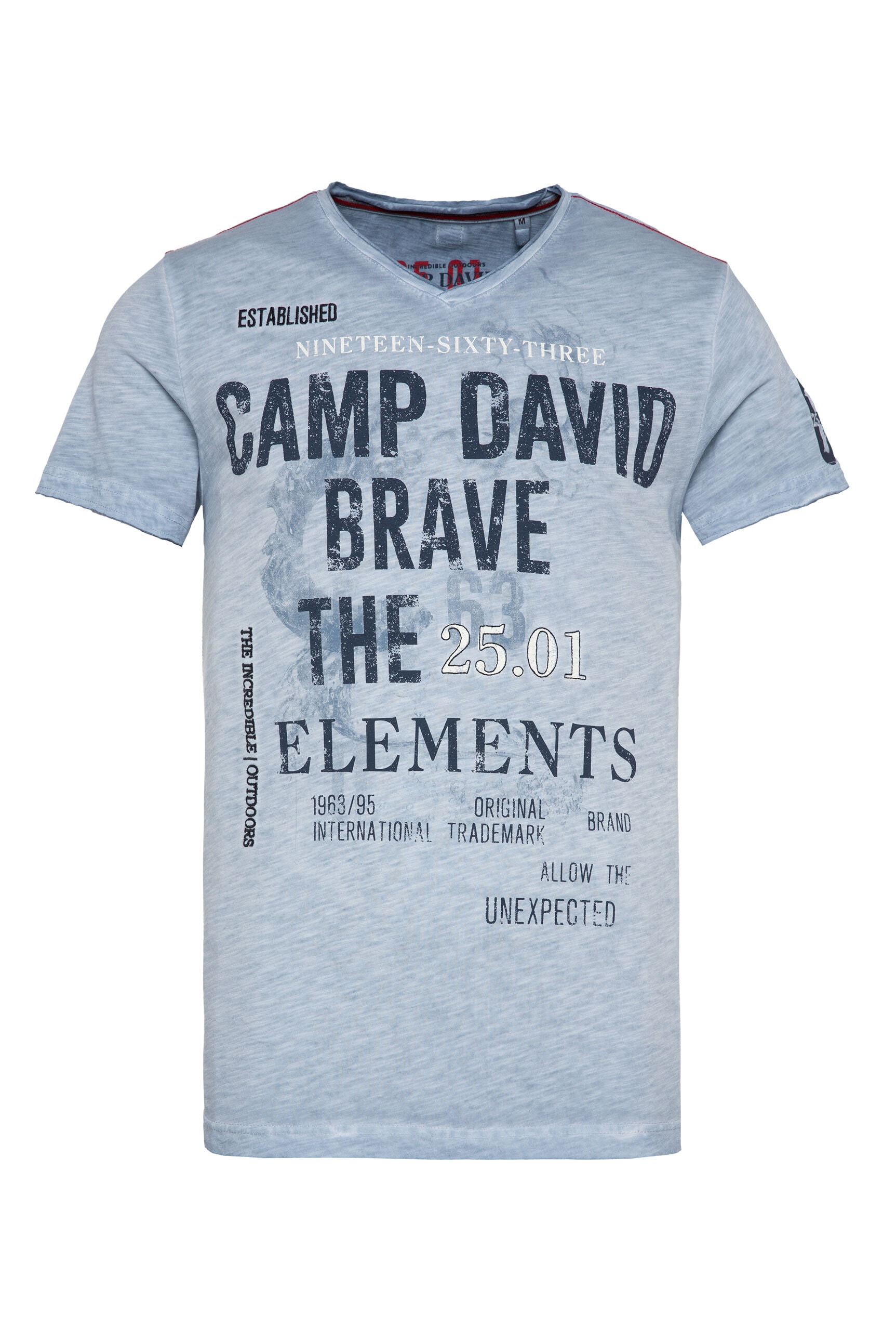 CAMP DAVID V-Shirt, aus Bio-Baumwolle