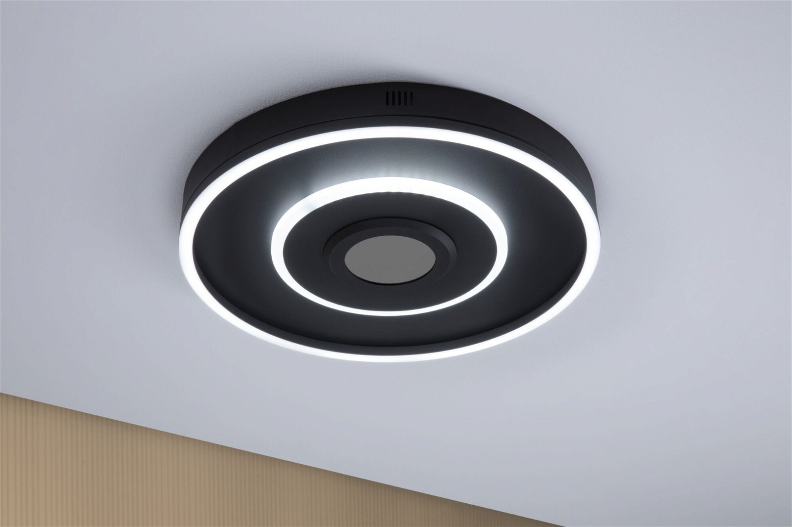 Paulmann LED Deckenleuchte »Spaceglow Four RGB+ 320lm / 800lm 230V 22W Schwarz matt«, 1 flammig, dimmbar