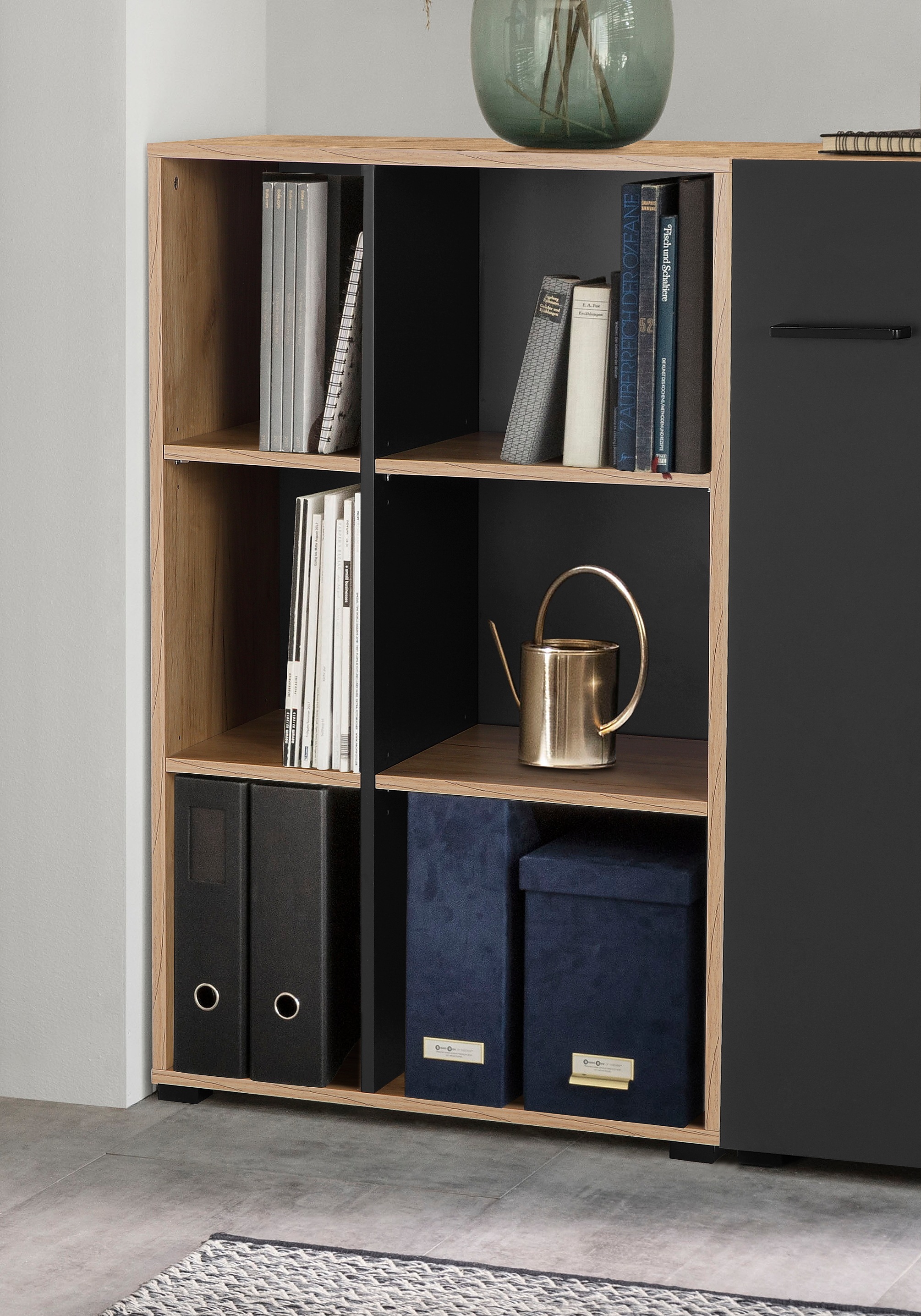 OTTO home Aktenregal "Moid," Bücherregal, Maße 64,5x40x106 cm, 6 Fächer für günstig online kaufen