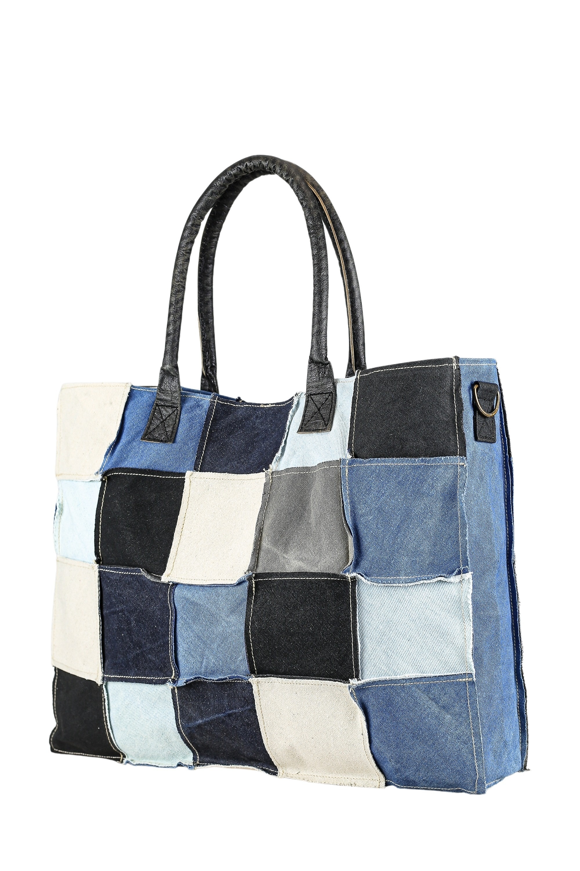 COLLEZIONE ALESSANDRO Schultertasche »Patchwork Jeans«, aus 45 Jeanspatches genäht