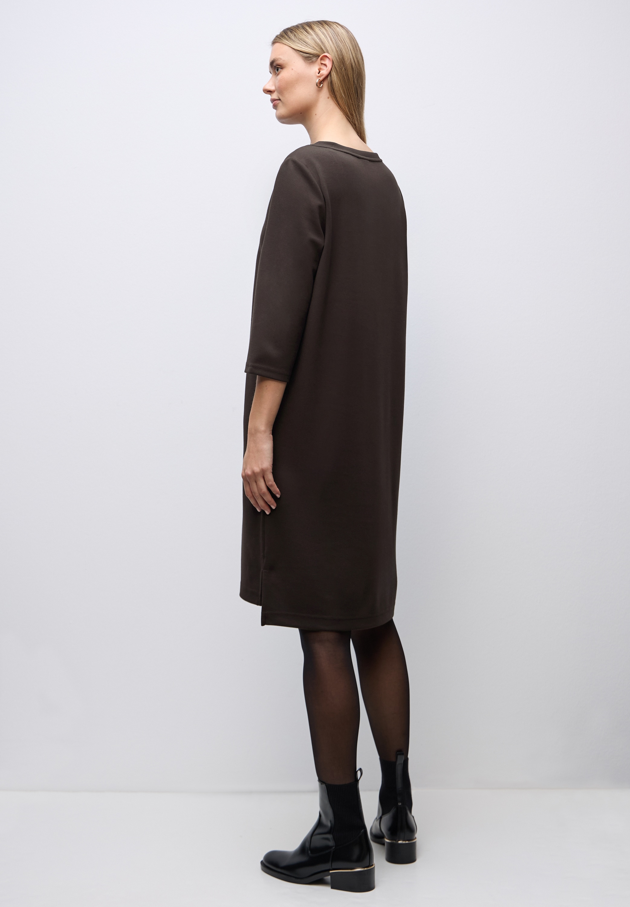 STREET ONE Sweatkleid Ohne Taschen knielang