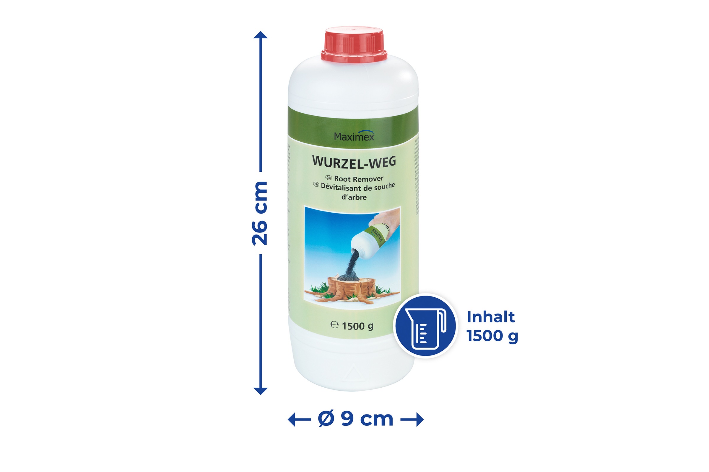 Maximex Unkrautbekämpfungsmittel »Wurzel-weg«, 1500 g Granulat