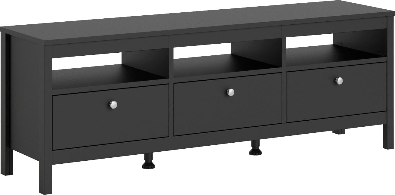 Home affaire TV-Bank »Madrid, TV-Möbel, Fernsehtisch, TV-Unit, Media-Möbel, Sideboard,«, mit 3 Schubladen und 3 offenen Fächern, Breite 151 cm, Höhe 54 cm