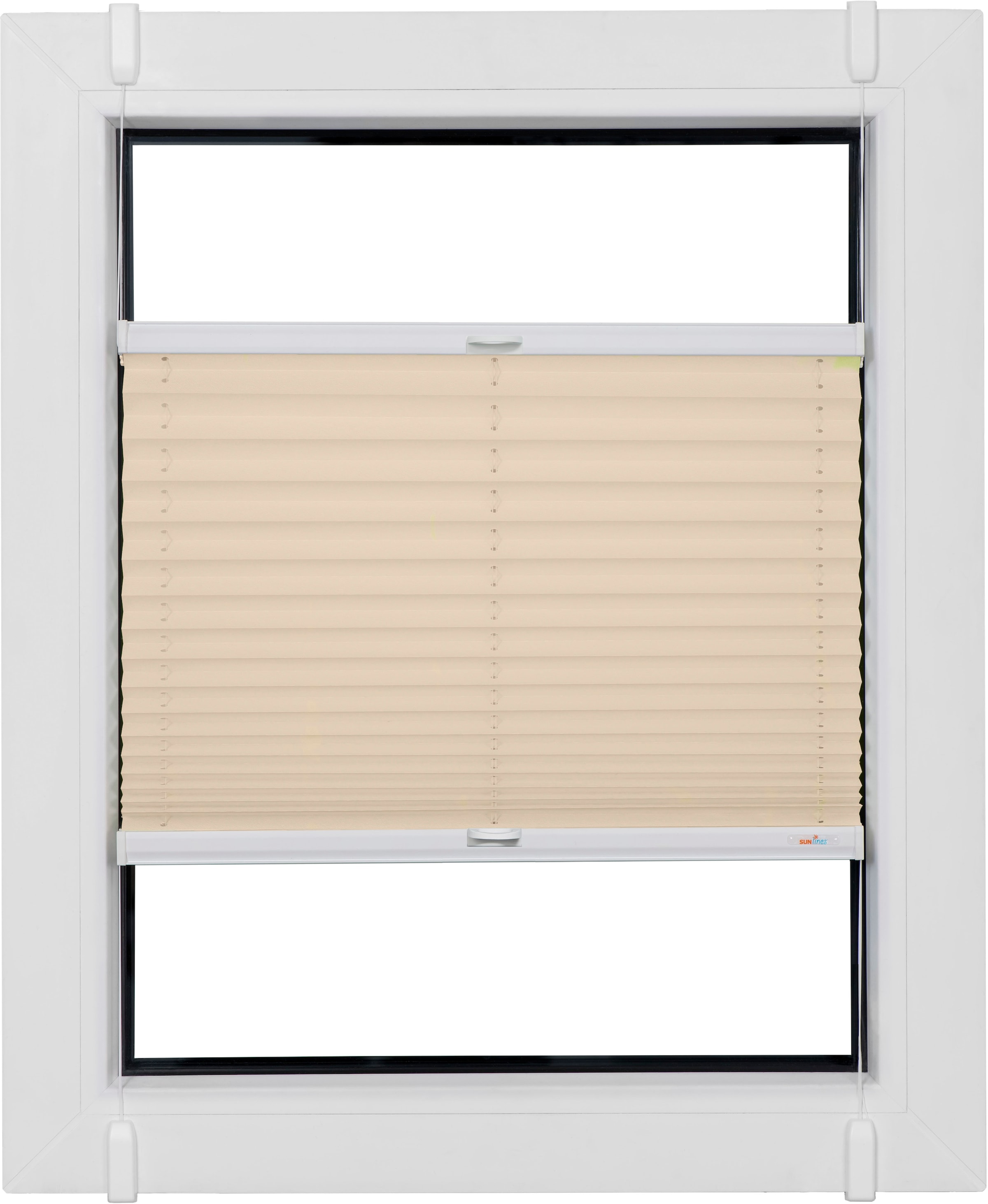sunlines Plissee »Classic Style Crepe« Lichtschutz ohne Bohren verspannt verspannt mit Simply-Fix Klemmträger, nach Maß