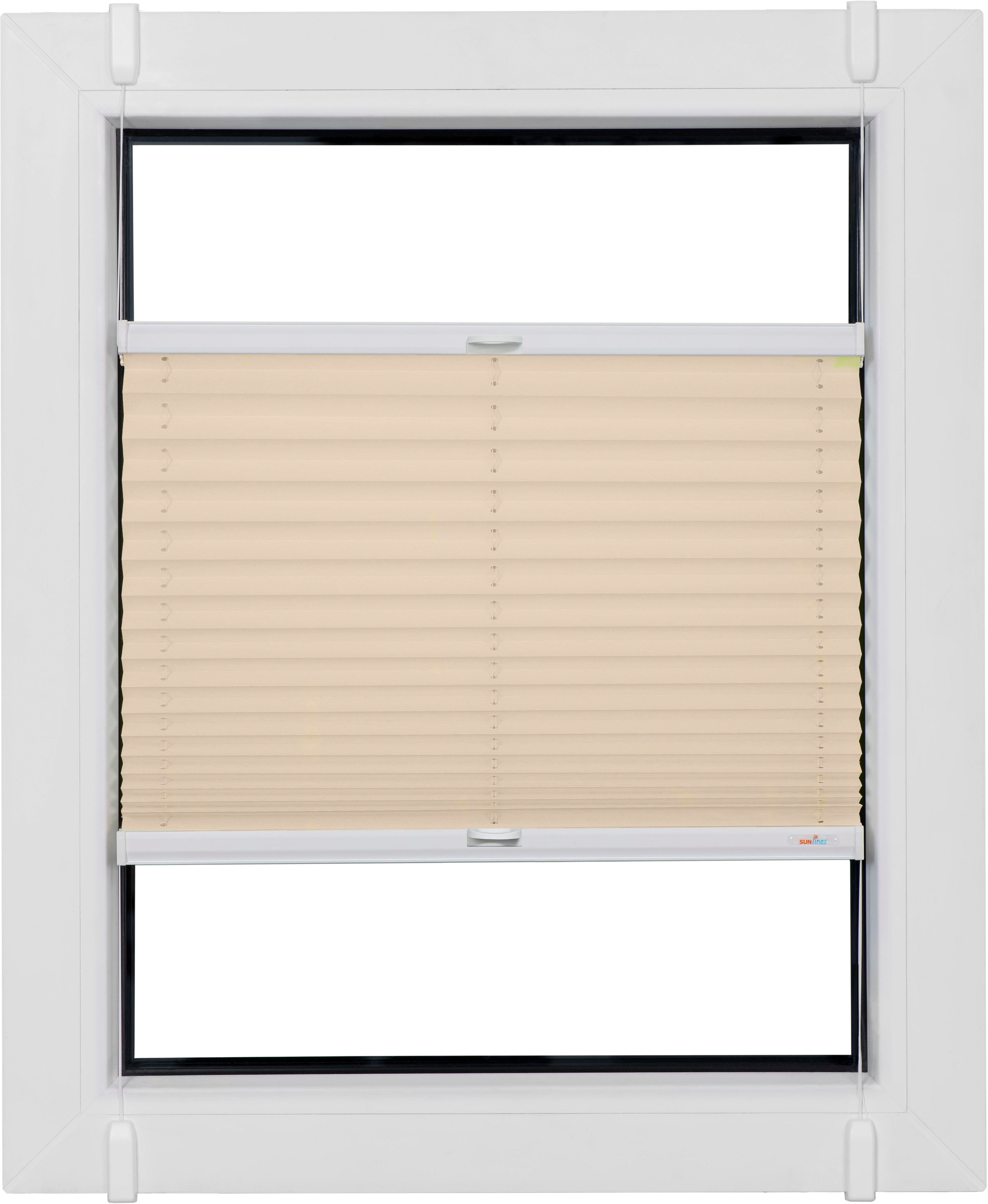 Thumbnail - sunlines Plissee "Classic Style Crepe" Lichtschutz ohne Bohren verspannt verspannt mit Simply-Fix Klemmträger, nach Maß