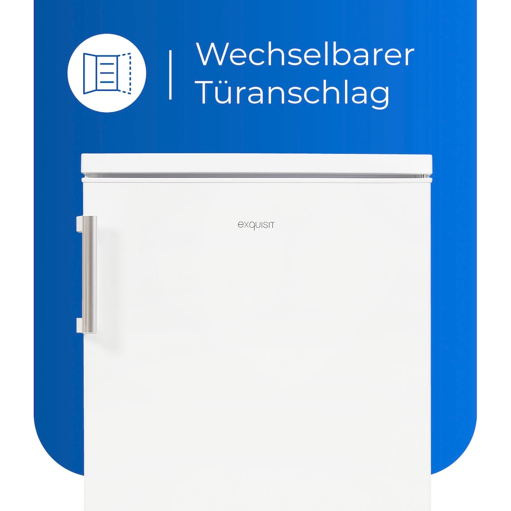 exquisit Kühlschrank »KS16-V-H-010D«, KS16-V-H-010D weiss, 85,5 cm hoch, 56 cm breit