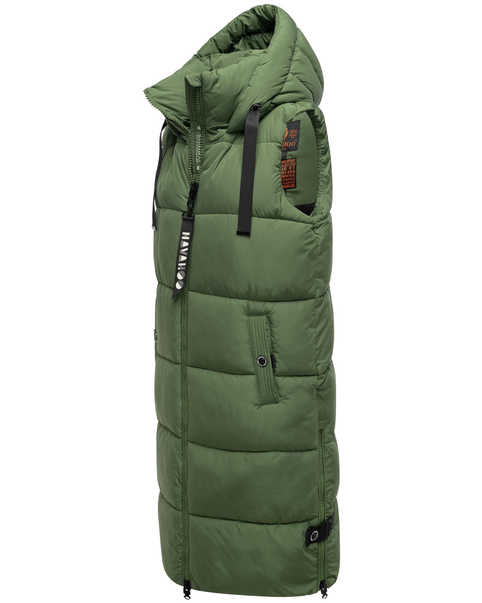 Navahoo Steppweste "Schnuffelchen", 1 Stk. warme Damen Outdoor-Weste lang m günstig online kaufen