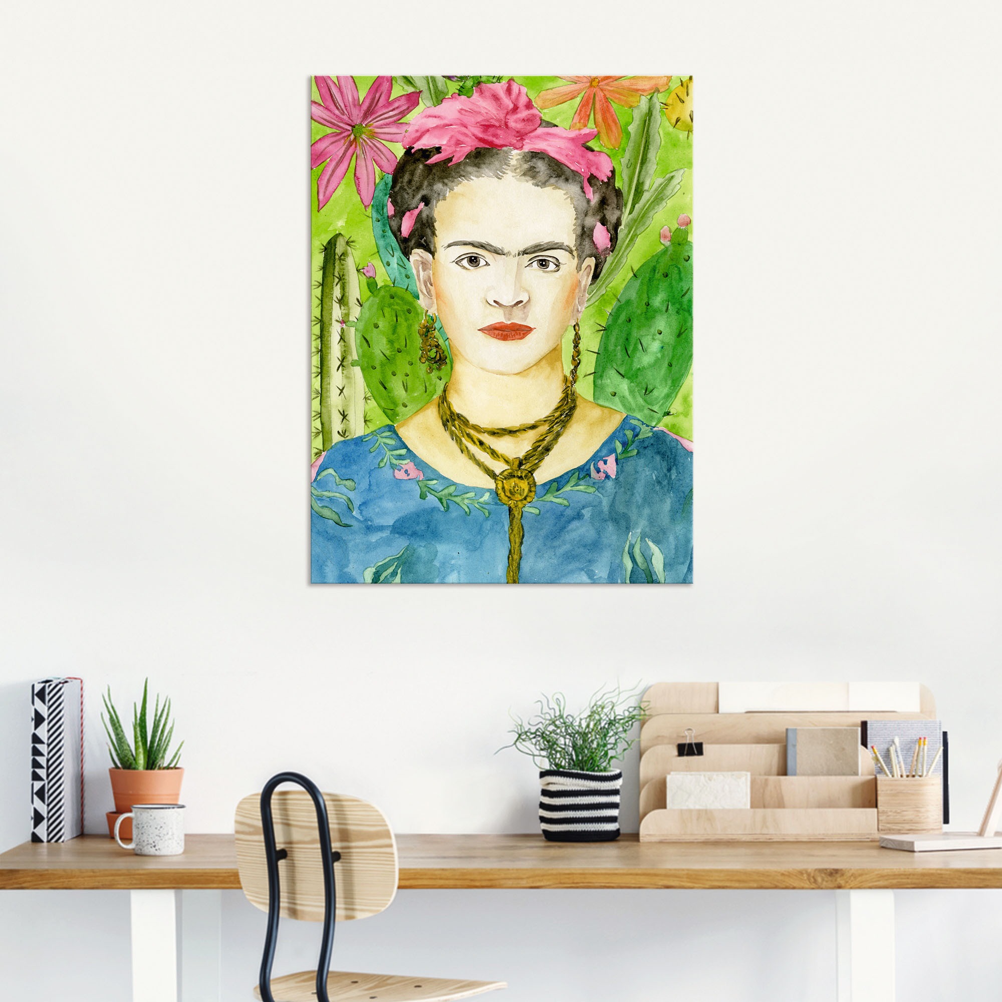 Artland Wandbild »Frida Kahlo II«, Bilder von Frauen, (1 St.), als Alubild, Outdoorbild, Leinwandbild, Poster, Wandaufkleber