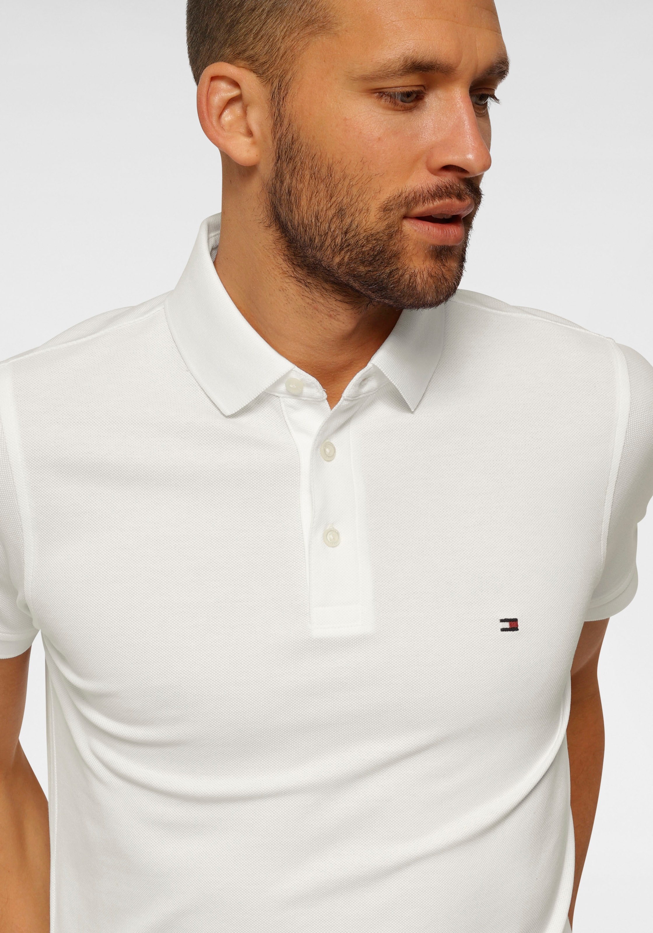 Tommy Hilfiger Poloshirt »1985 SLIM POLO«, hochwertige Baumwoll-Piqué-Qualität