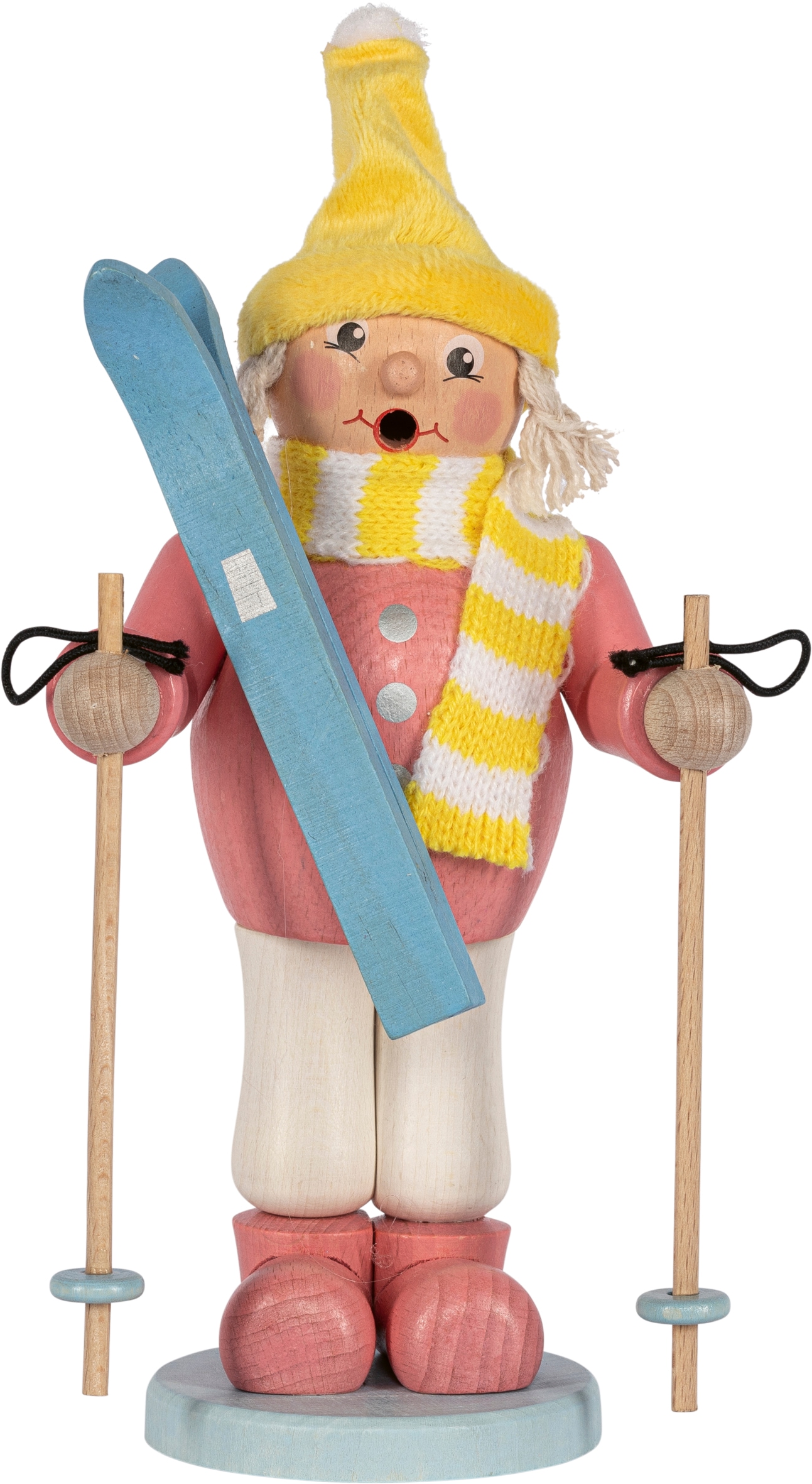 SAICO Original Räuchermännchen "Mädchen mit Ski" BxHxT: 11x23x10 cm günstig online kaufen