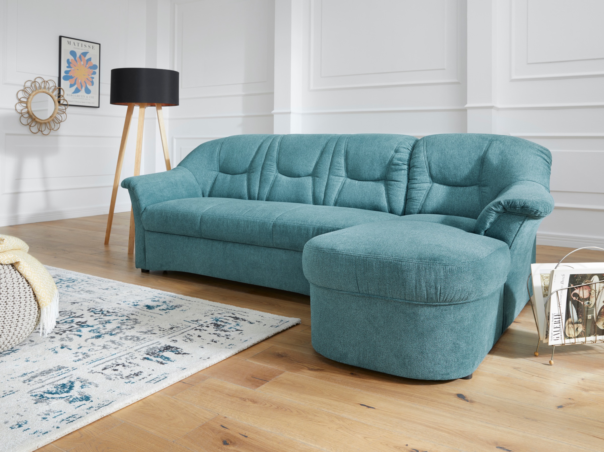 DOMO collection Ecksofa "Sarafina zeitlos und komfortabel, optional mit Fed günstig online kaufen