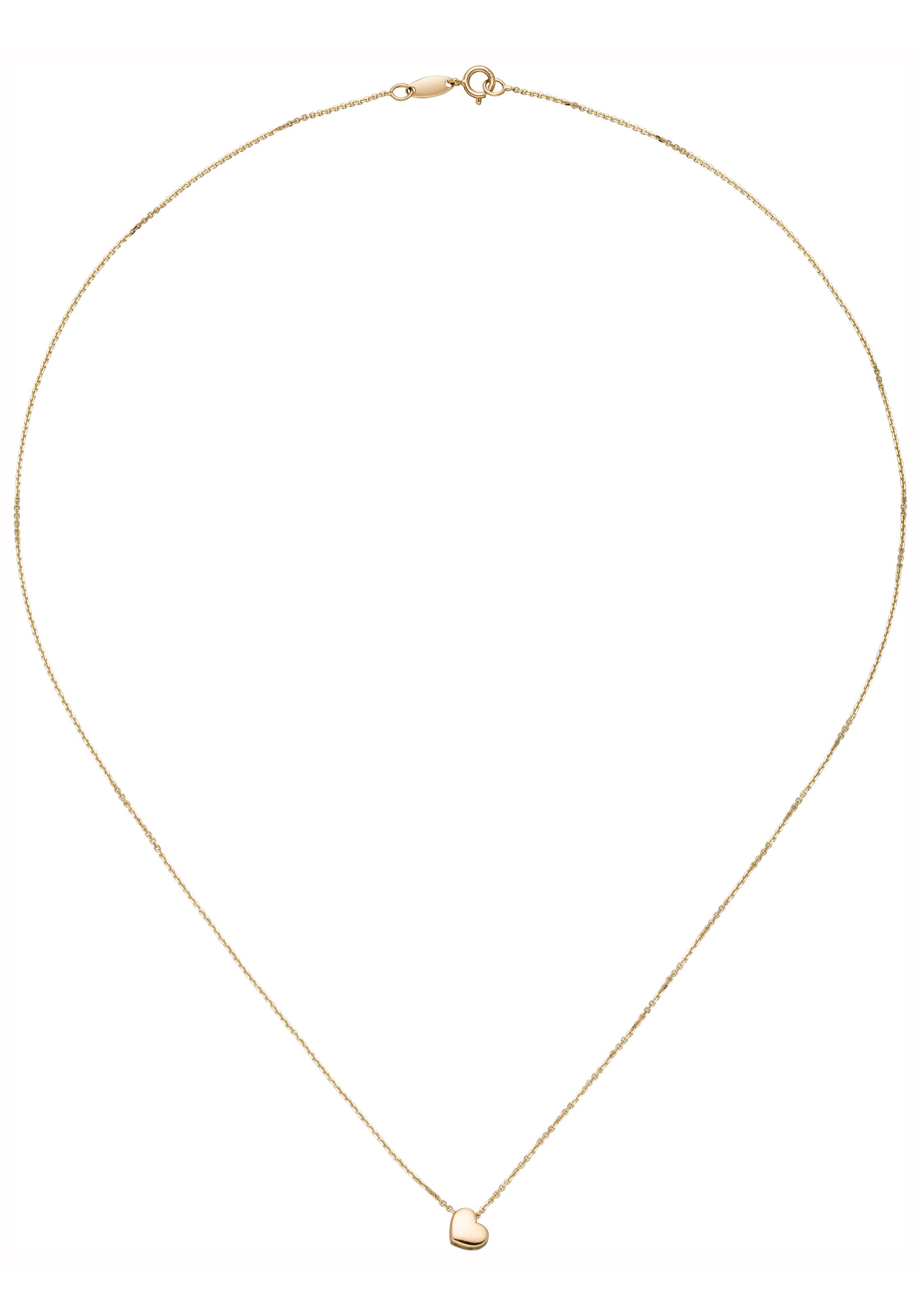 JOBO Kette mit Anhänger »Herz« 375 Gold 42 cm